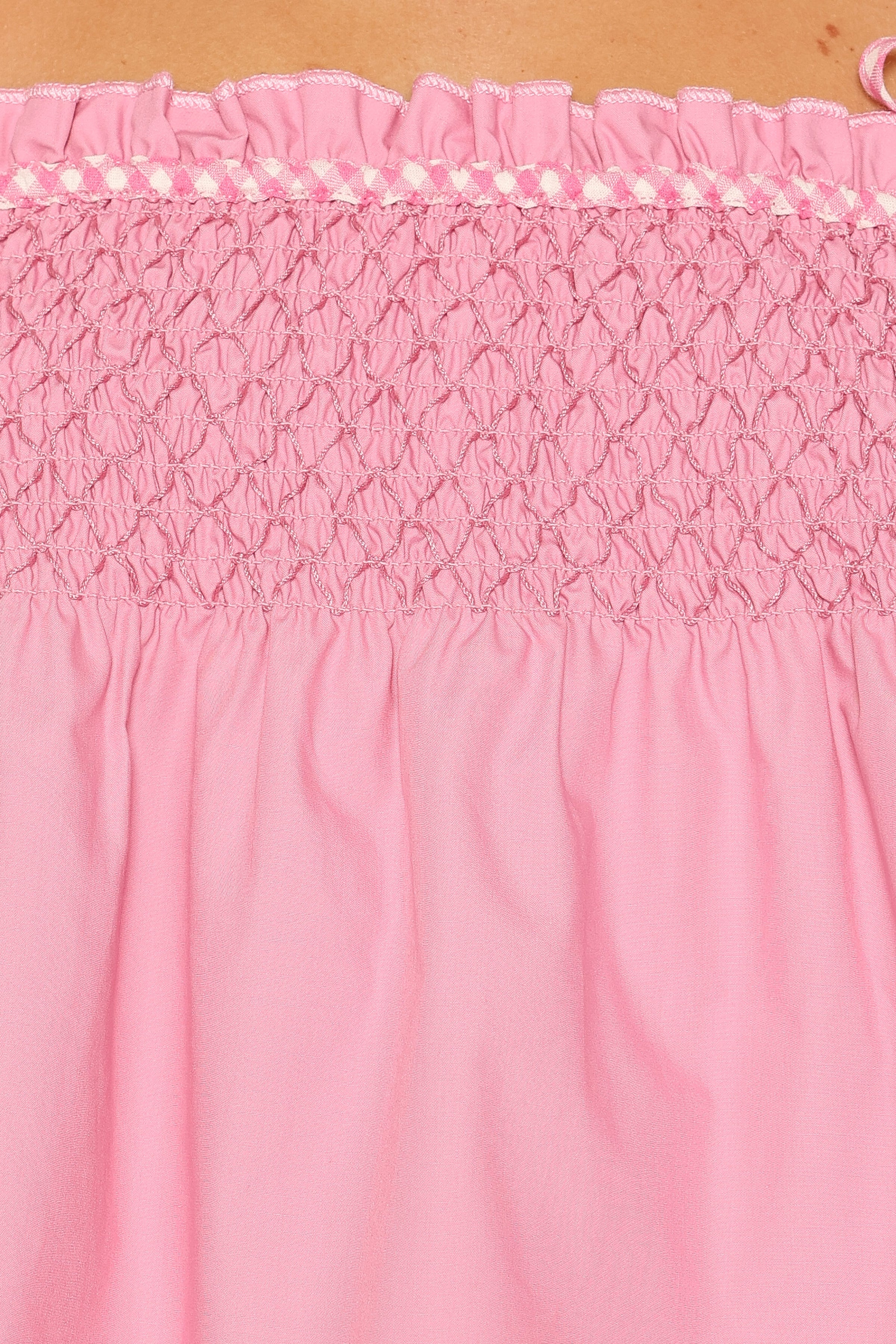 TOPS Mireille Baby Doll Top - Pink