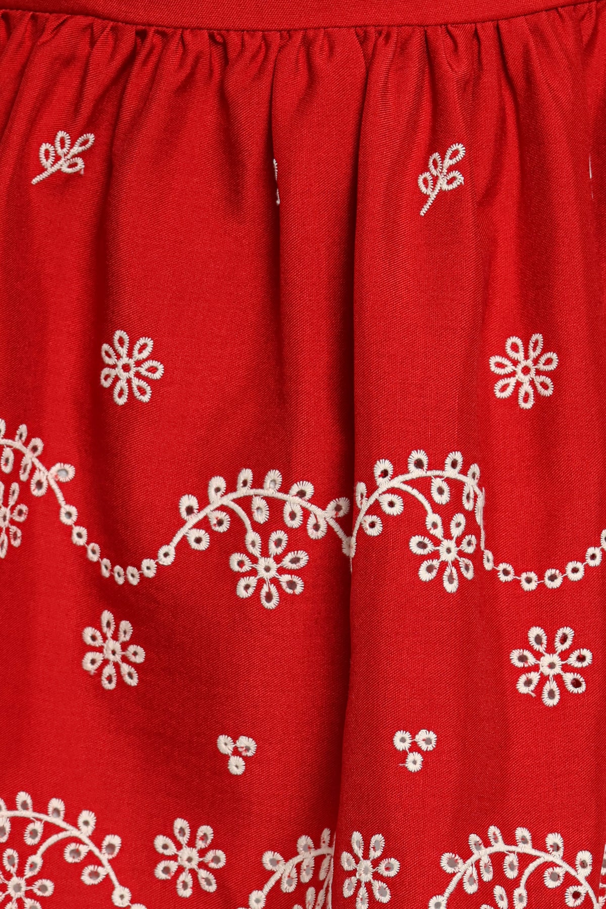 TOPS Mylena Peplum Top - Red