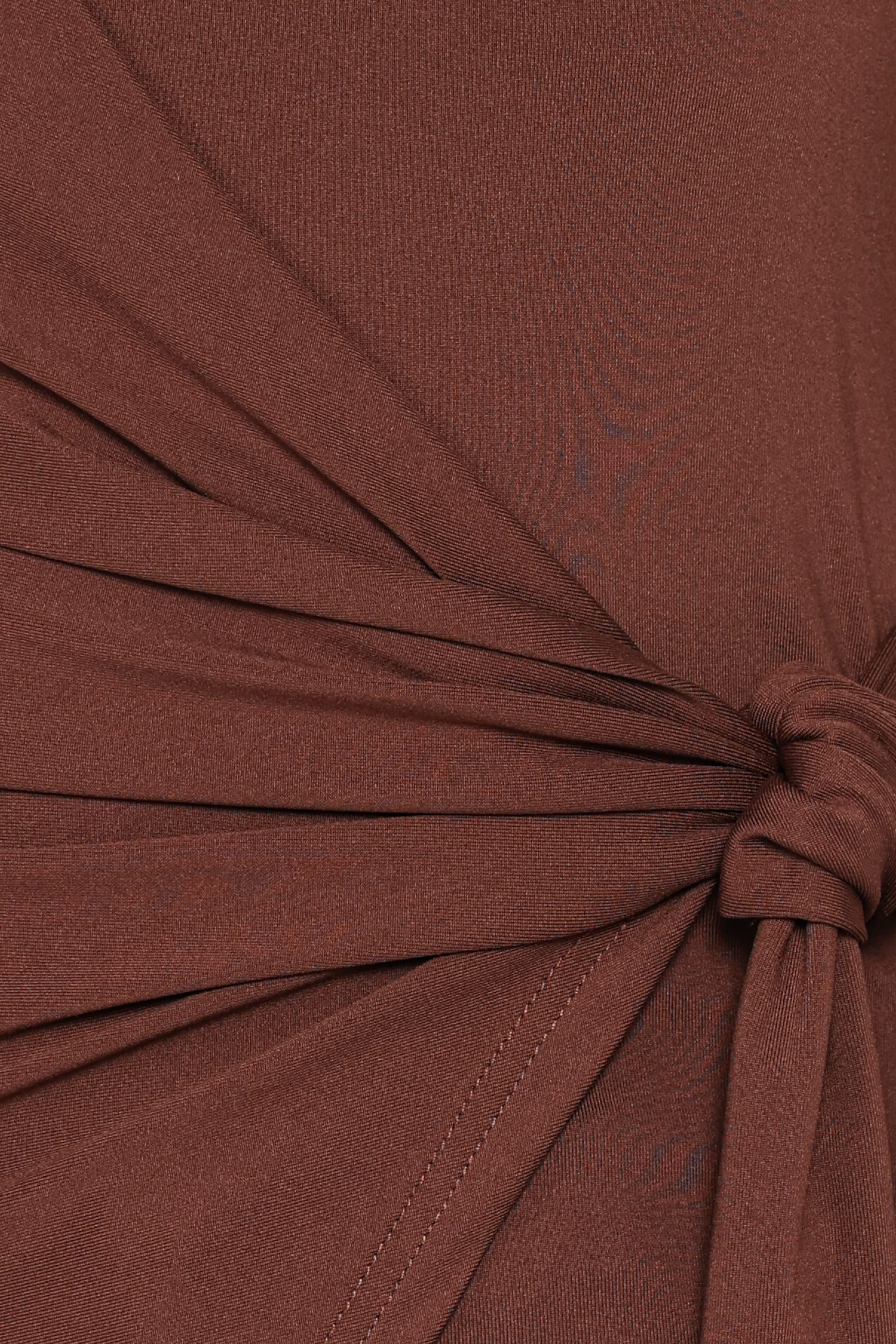 TOPS Noah Gathered Knit Top - Chocolate