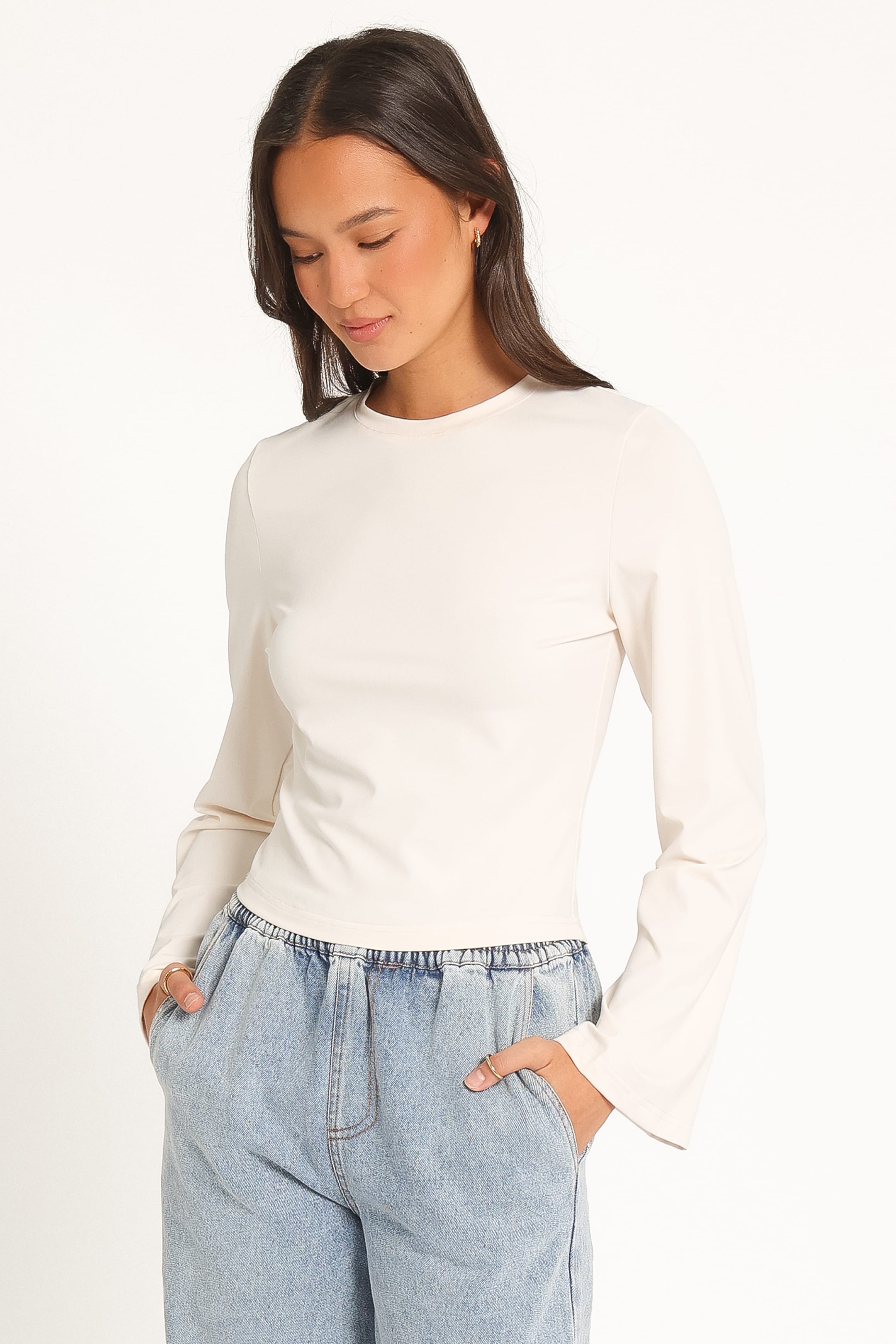 TOPS Nyx Long Sleeve Top - Ivory