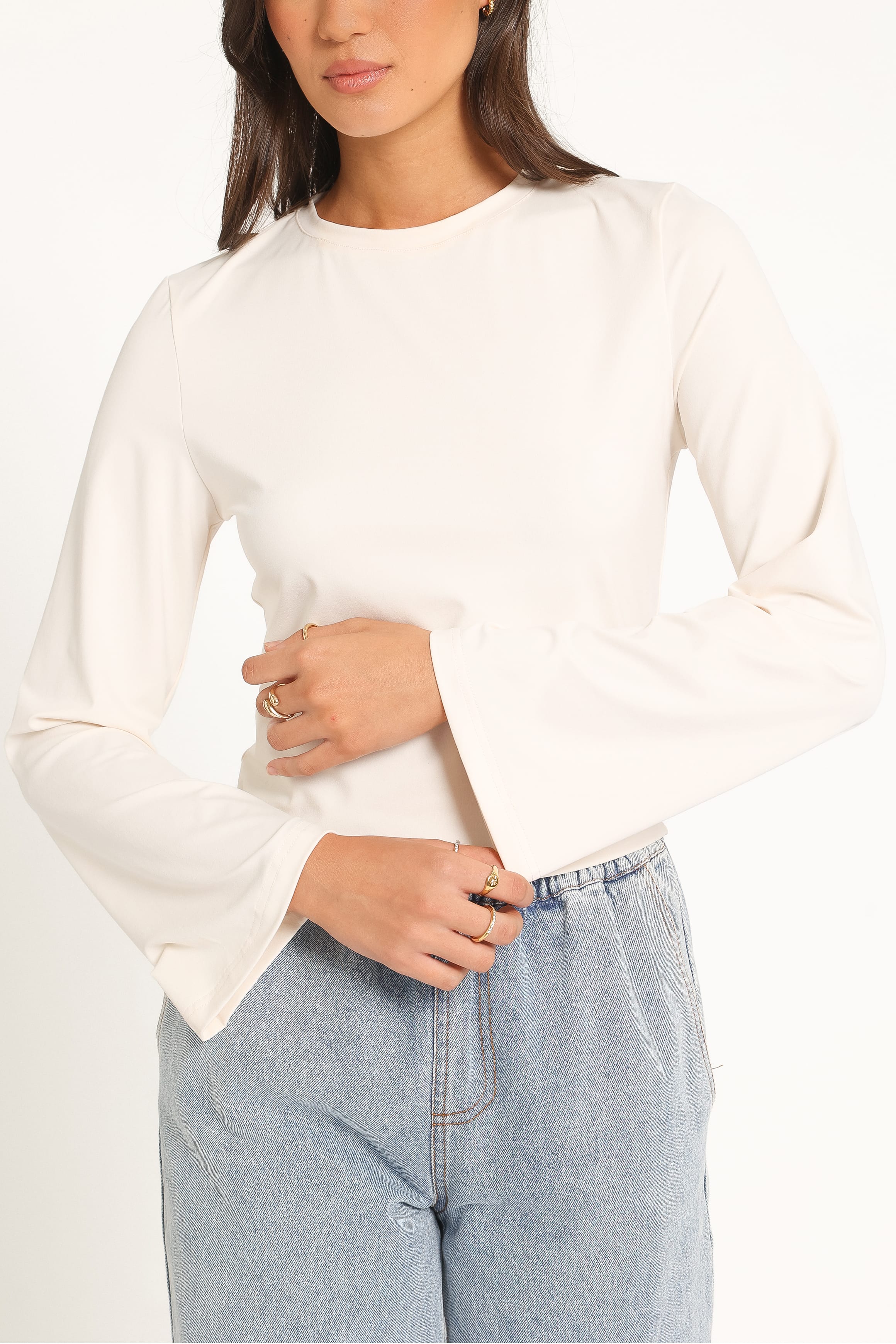 TOPS Nyx Long Sleeve Top - Ivory