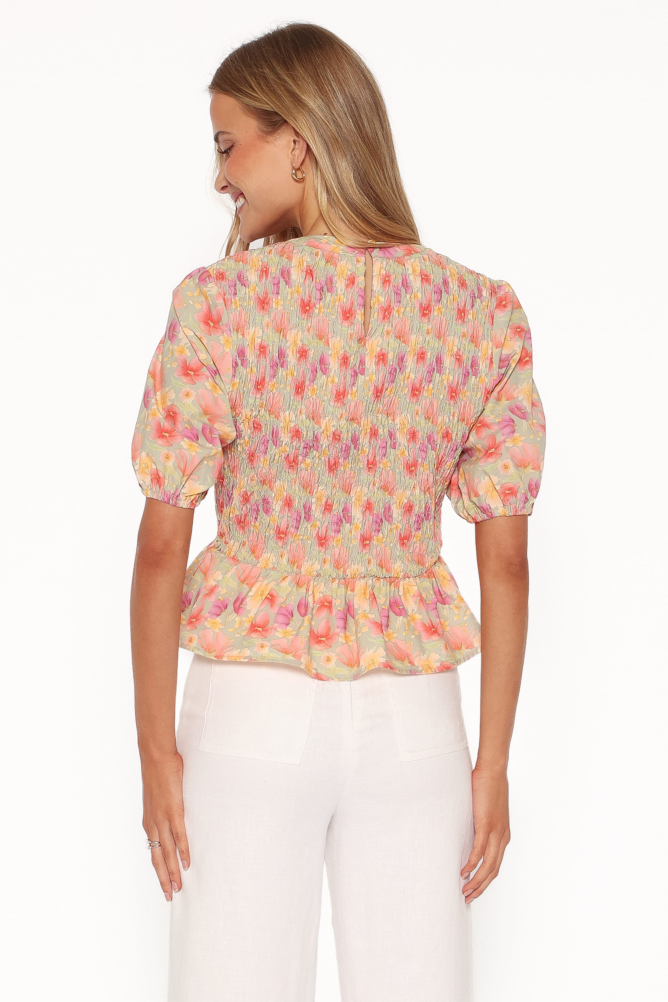 TOPS Ross Top - Sage Wildflower