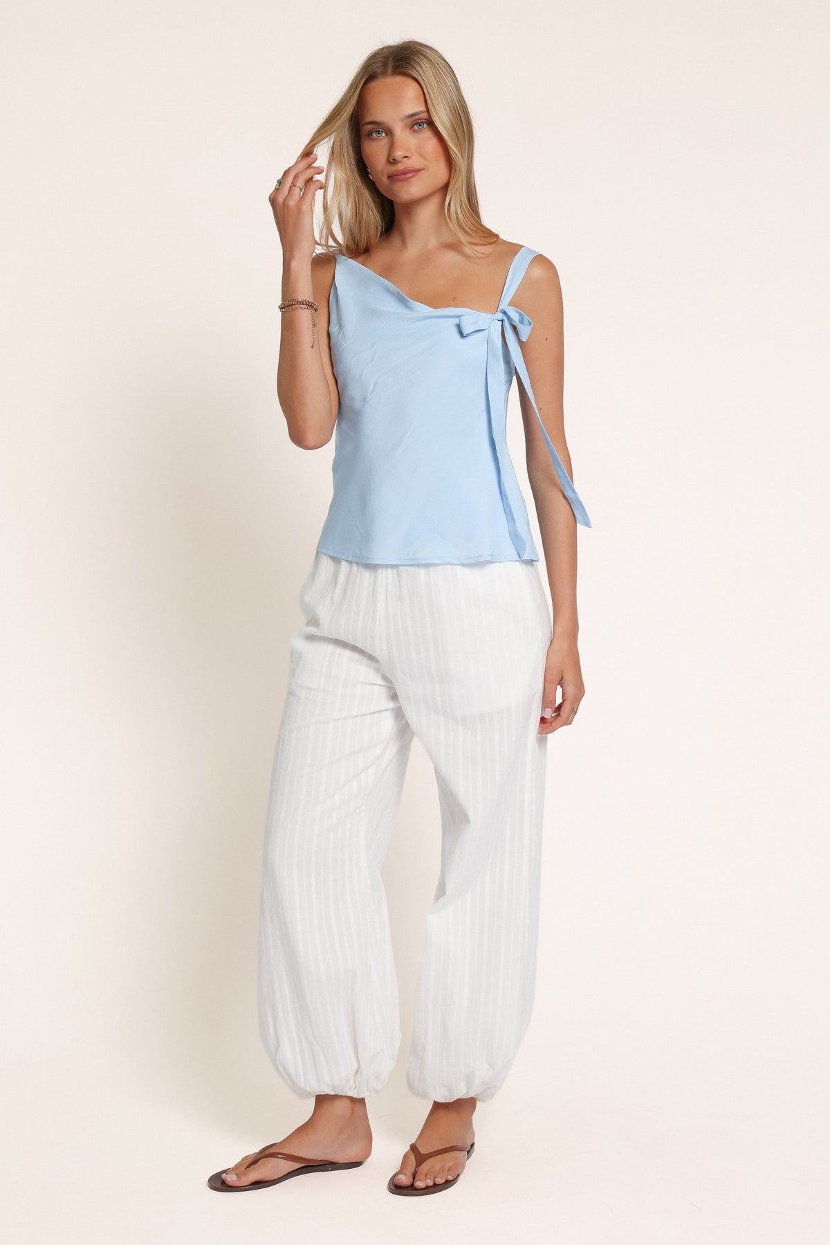 TOPS Tallulah Asymmetric Top - Blue