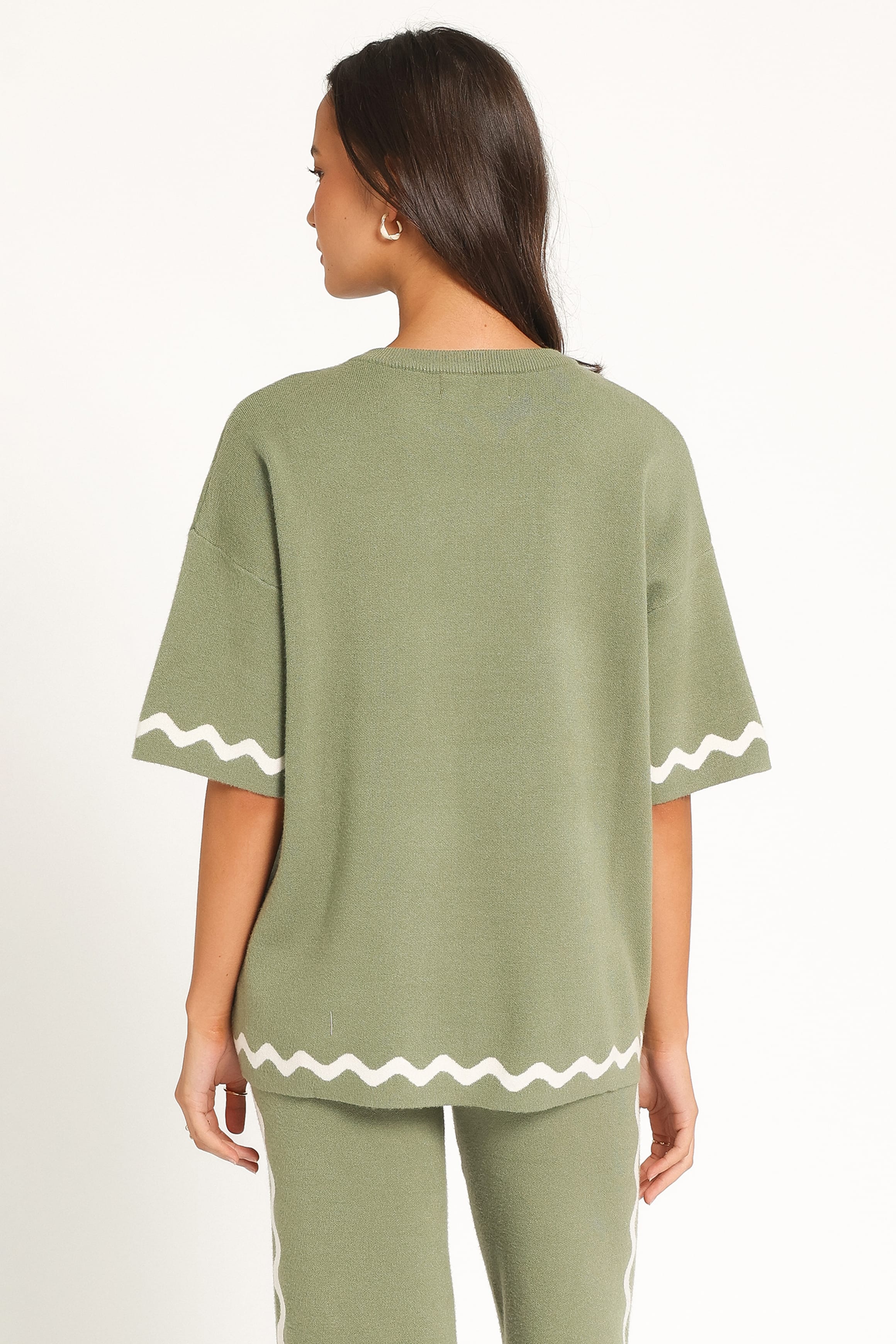 TOPS Vespa Knitted Tee - Moss Green