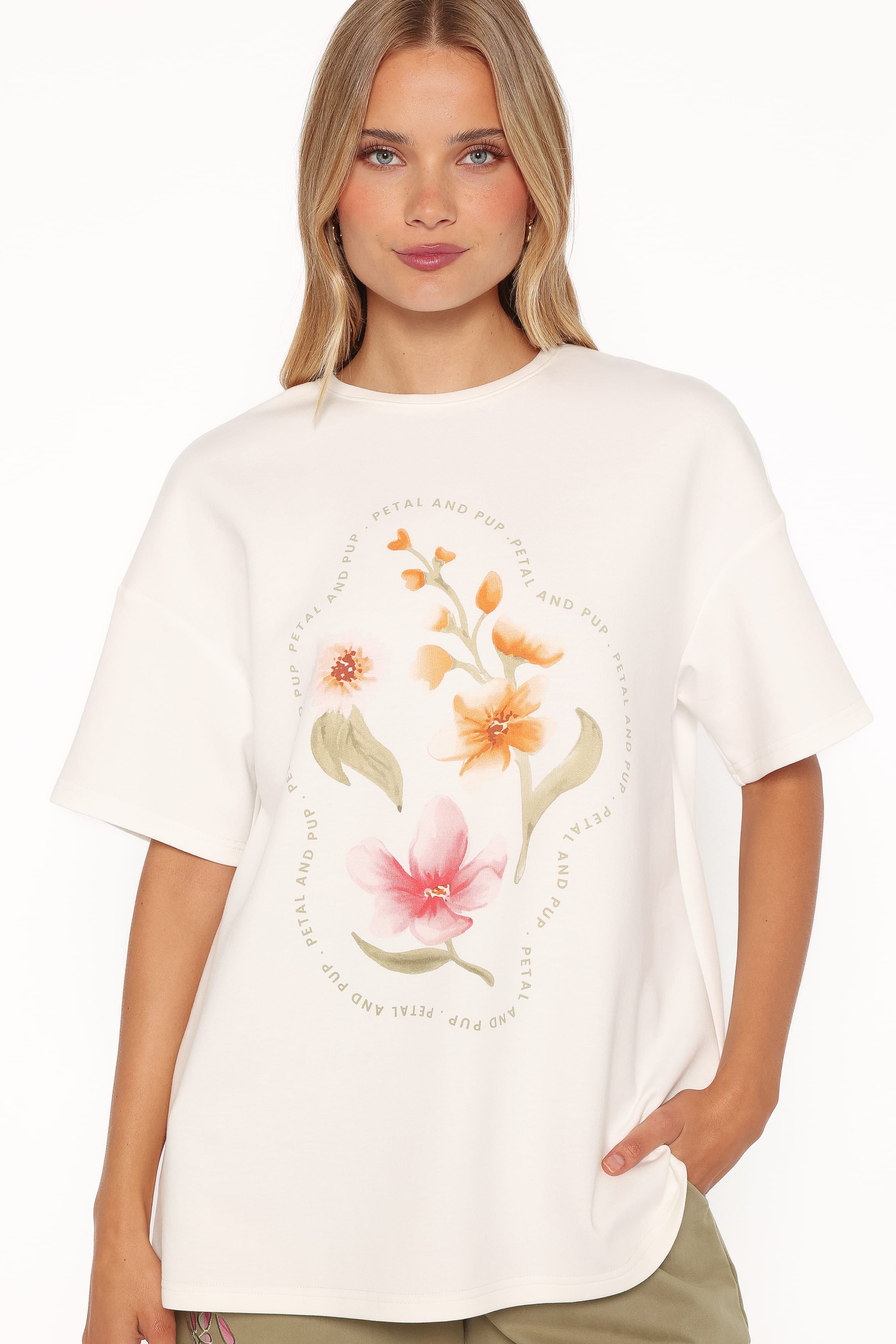 TOPS Winnie Graphic Tee - White