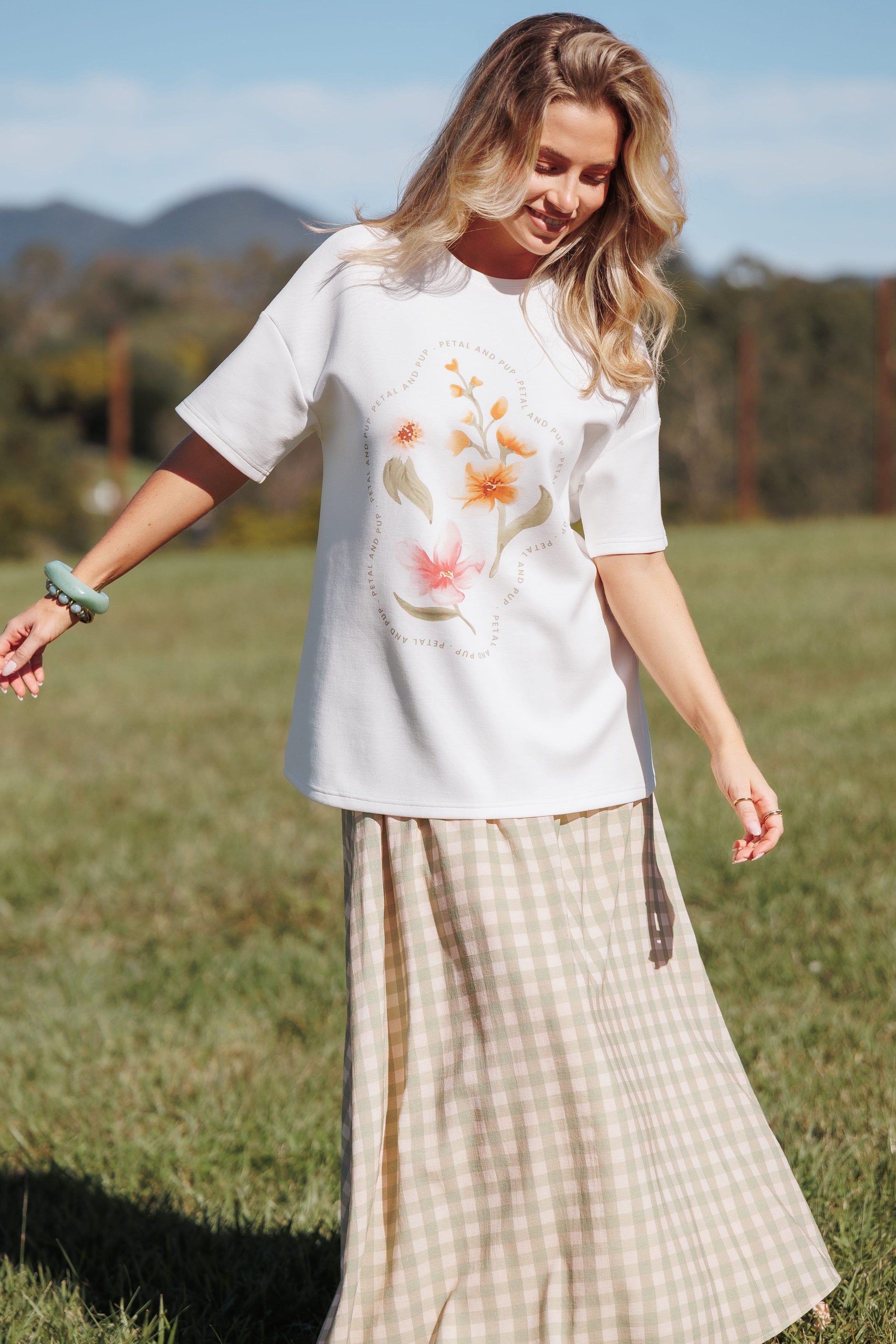 TOPS Winnie Graphic Tee - White