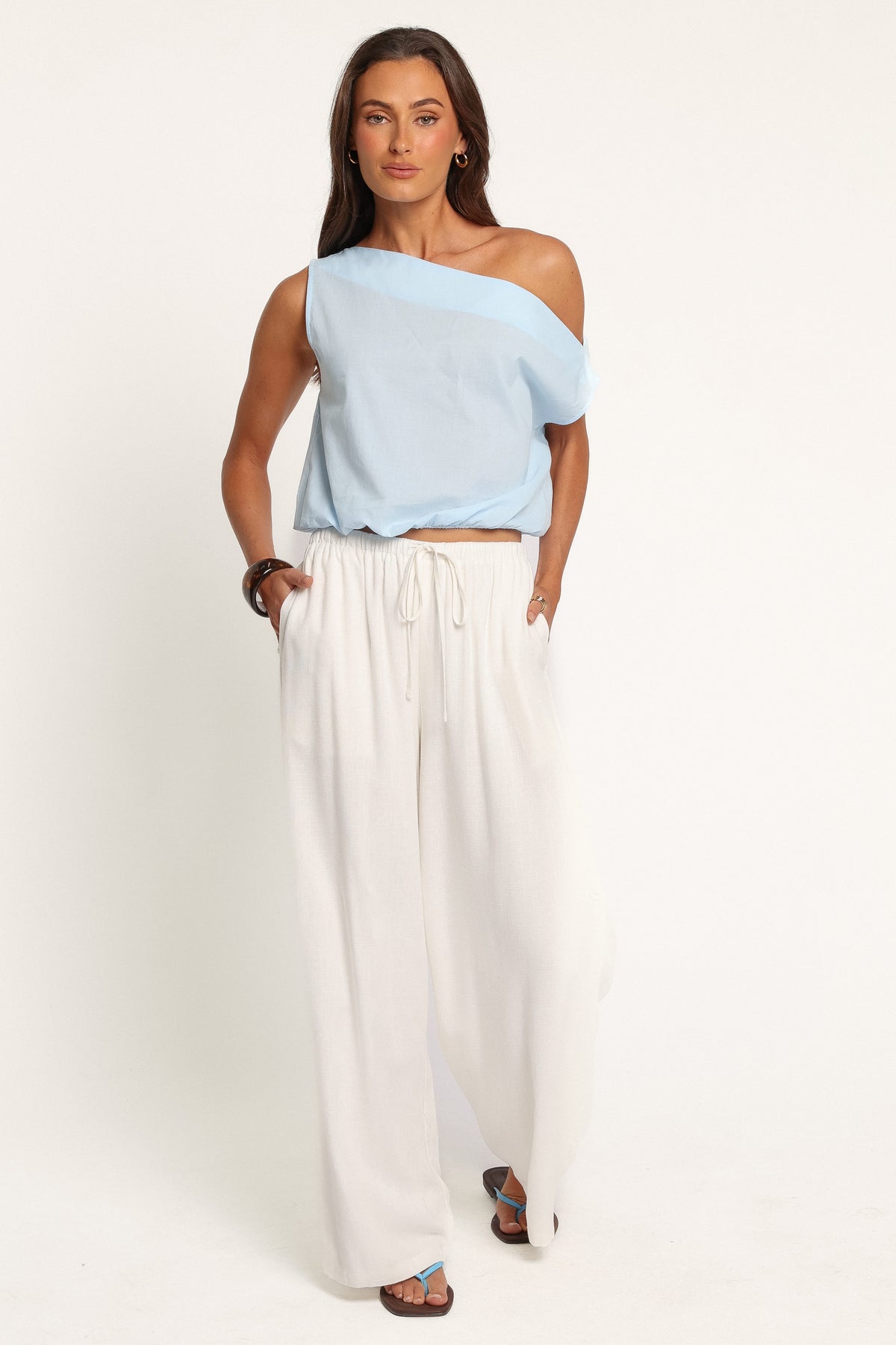 TOPS Zara Top - Light Blue