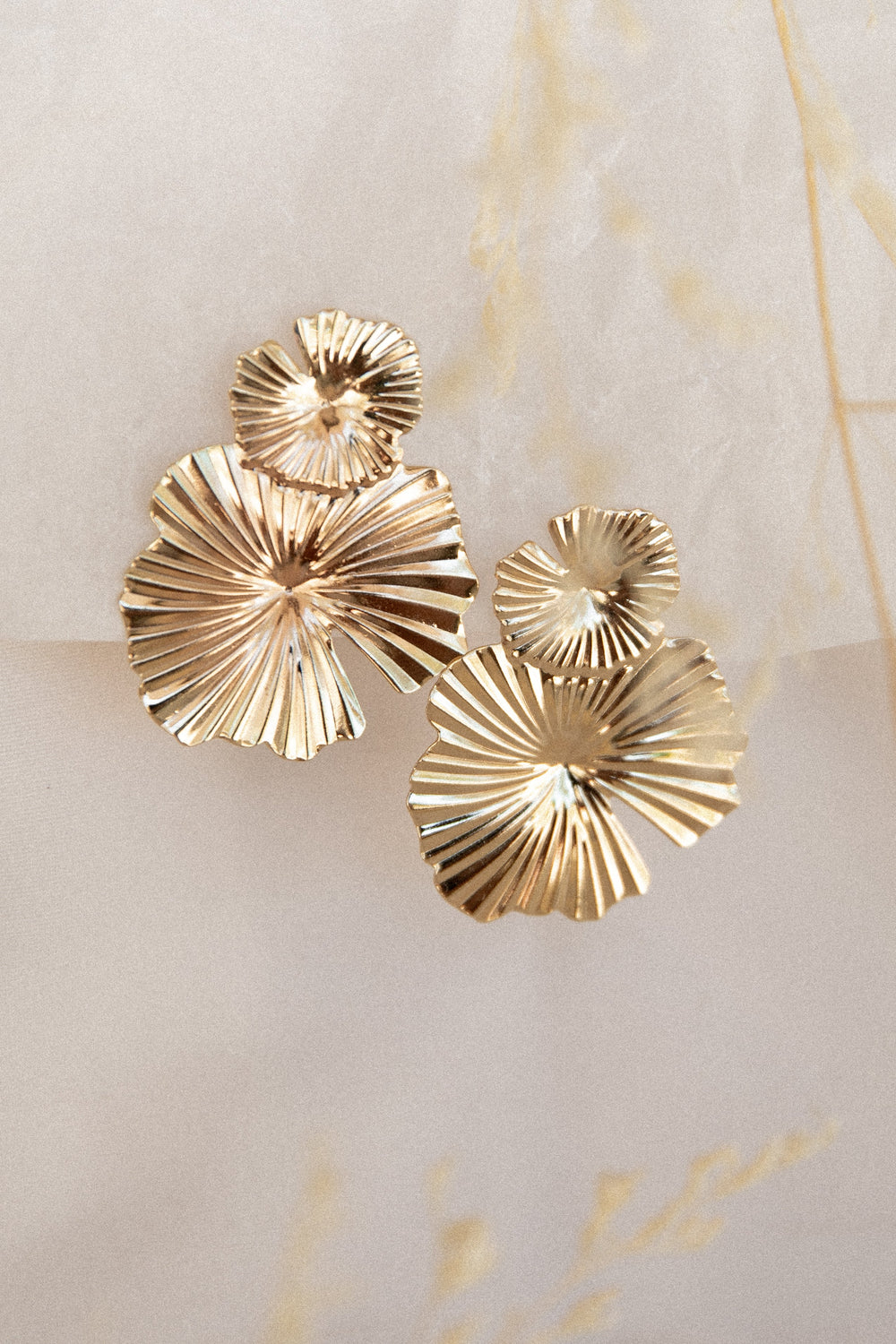 Delia Earrings - Gold - View 3 | Shop Formal Dress