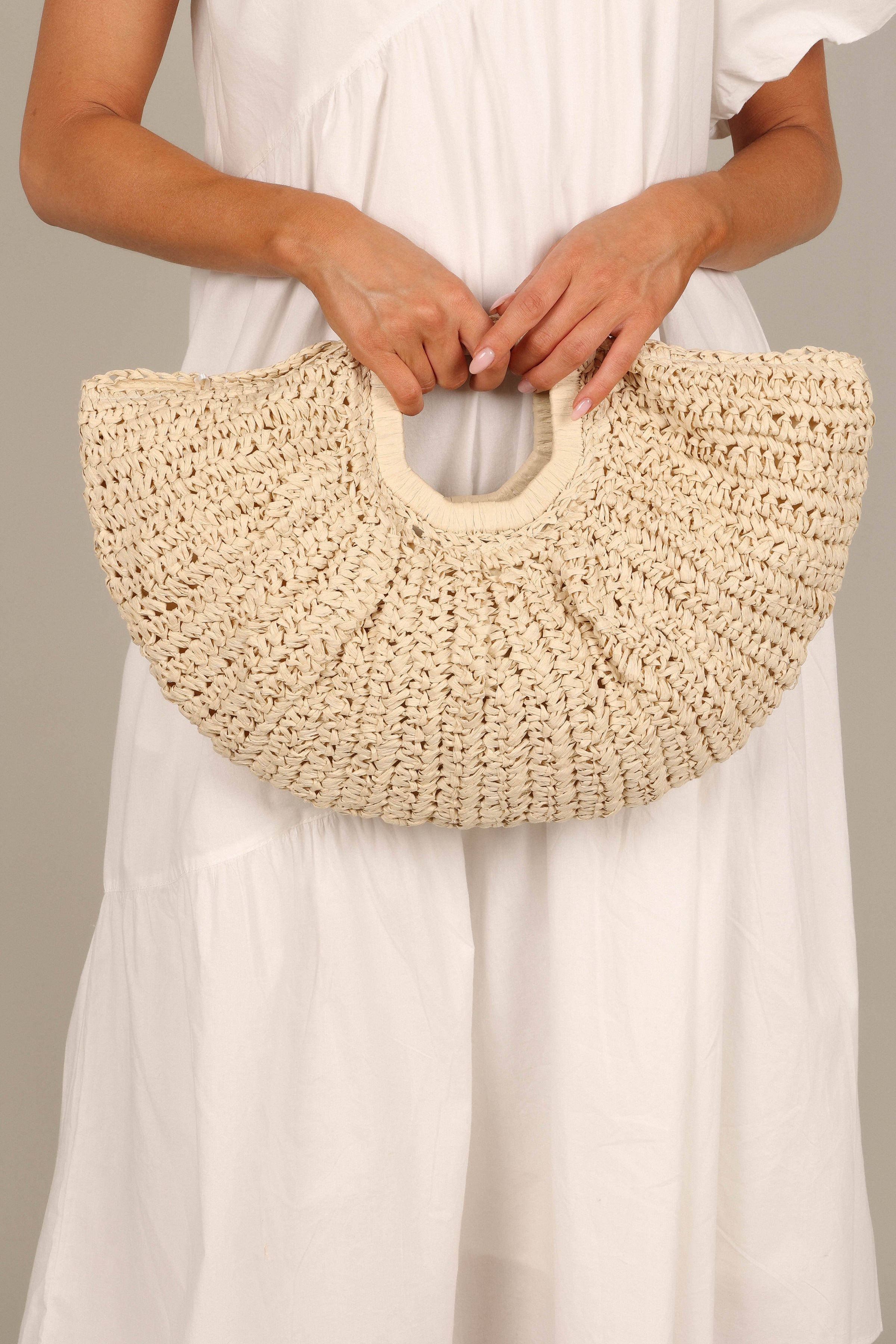 ACCESSORIES @Luna Straw Bag - Natural