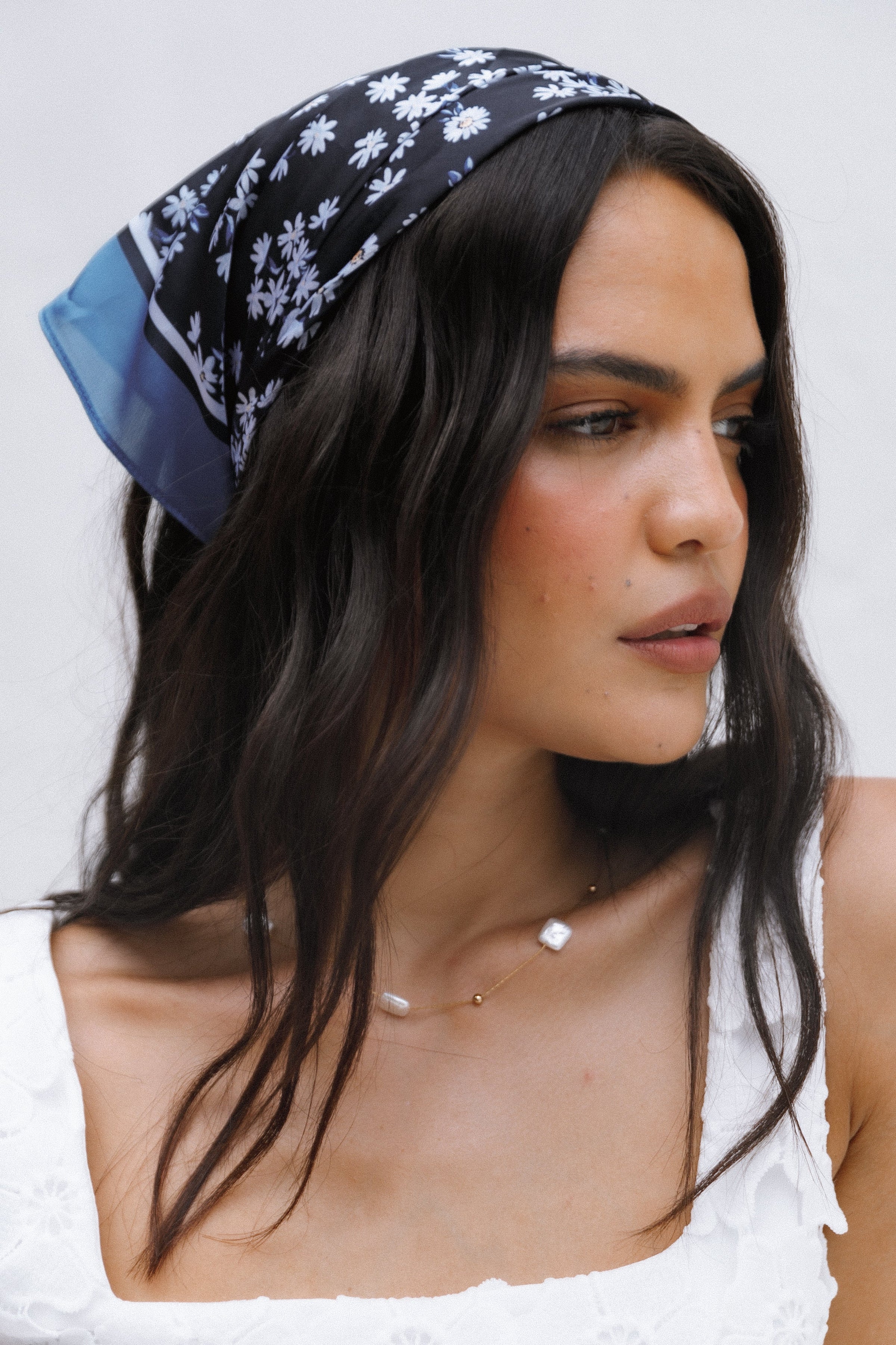 ACCESSORIES Vanessa Hair Scarf - Dark Floral