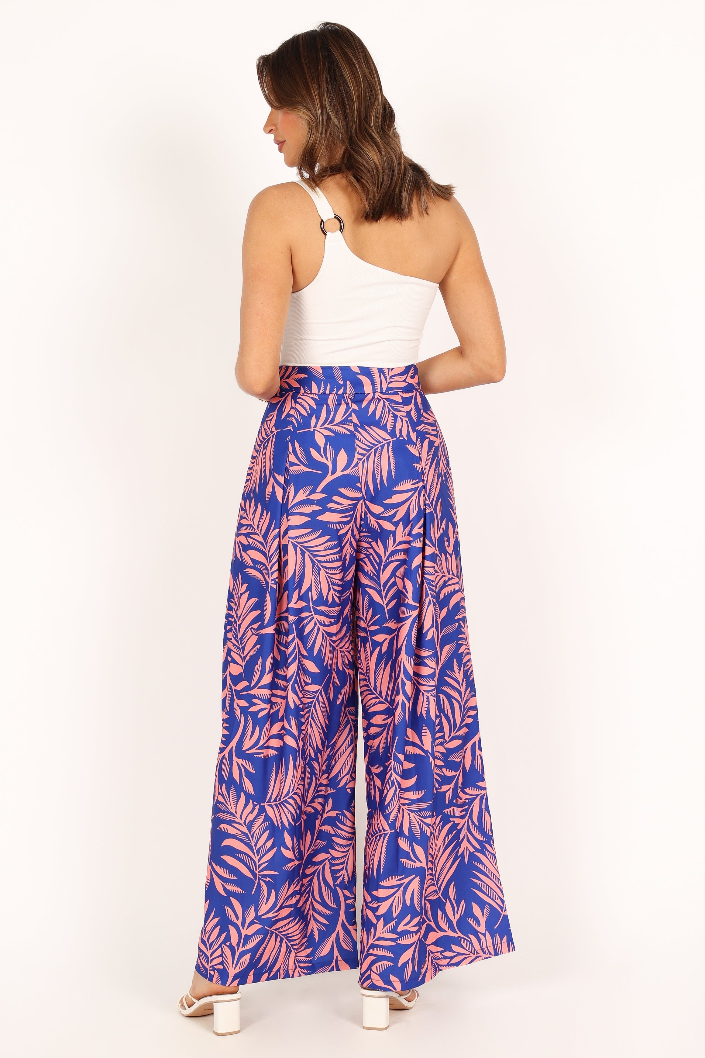 BOTTOMS @Felicity Wide Leg Pant - Blue