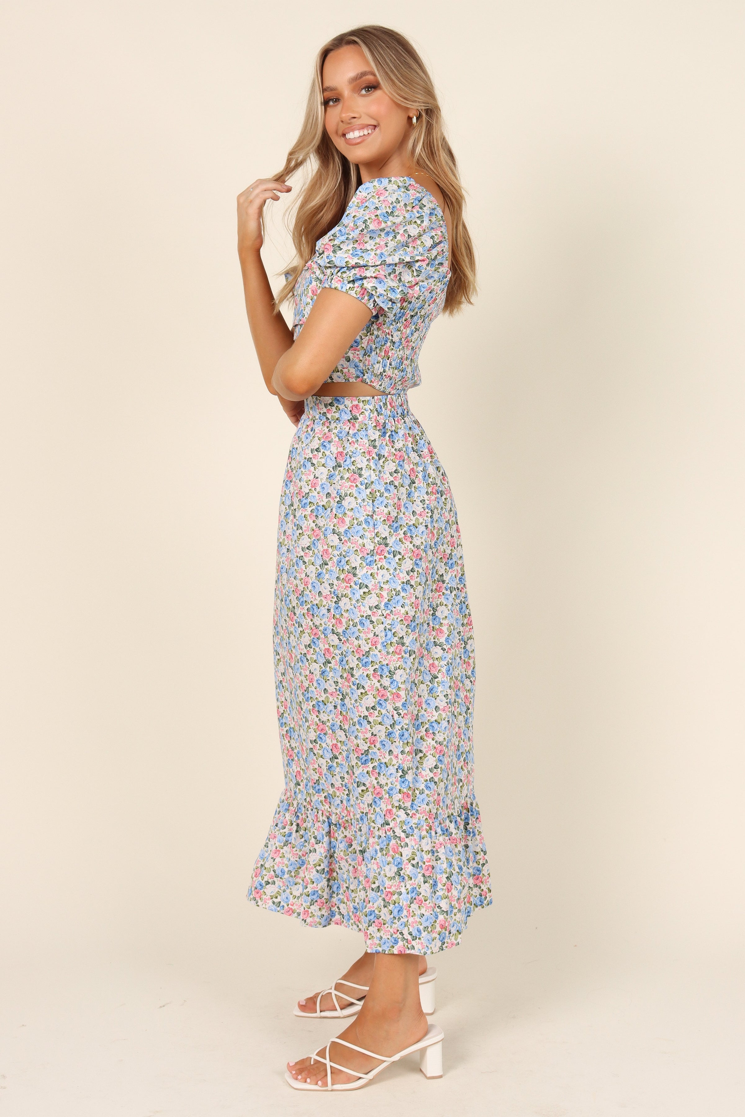 BOTTOMS Fleur Skirt - Blue Floral