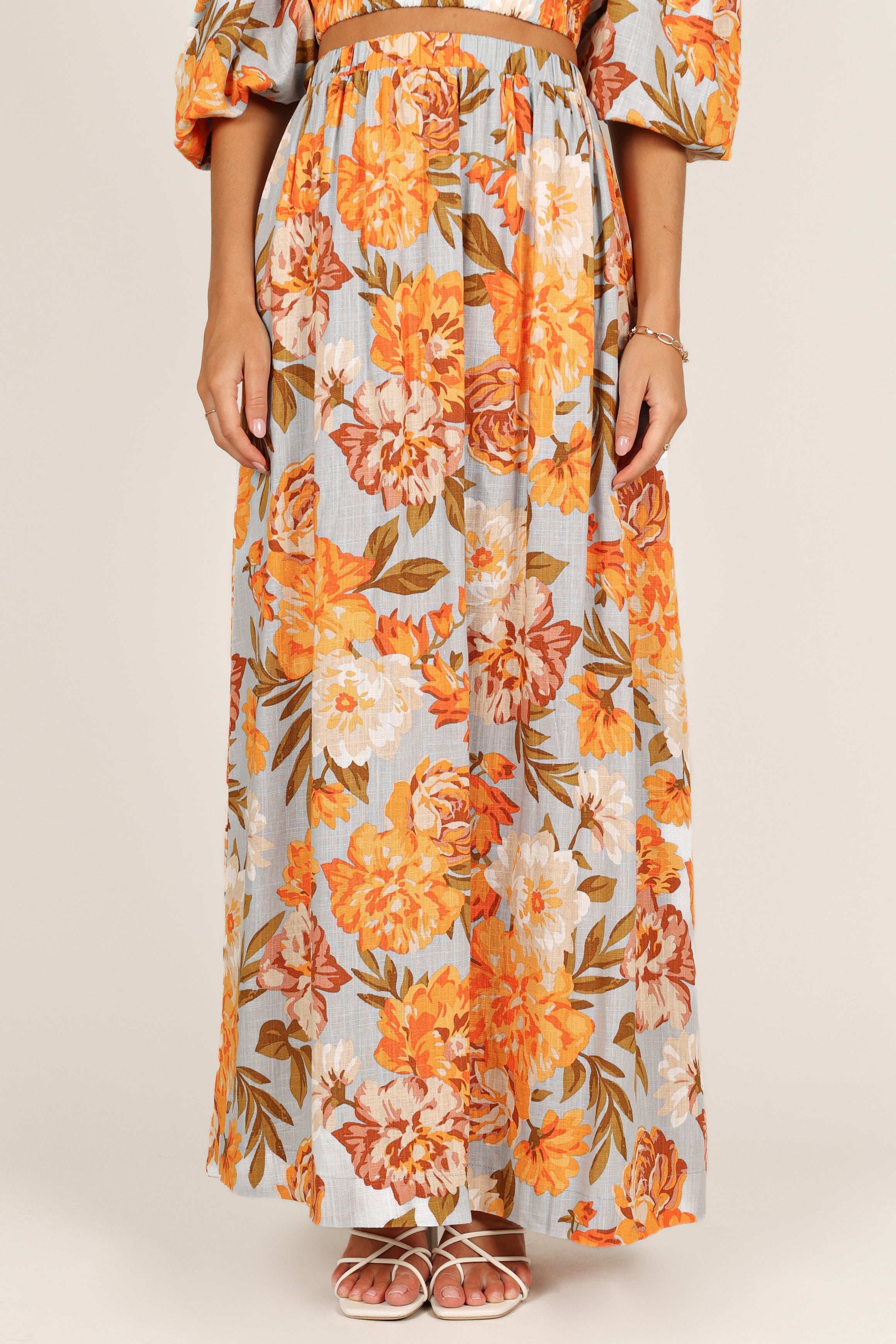 BOTTOMS Kiara Maxi Skirt - Pale Blue