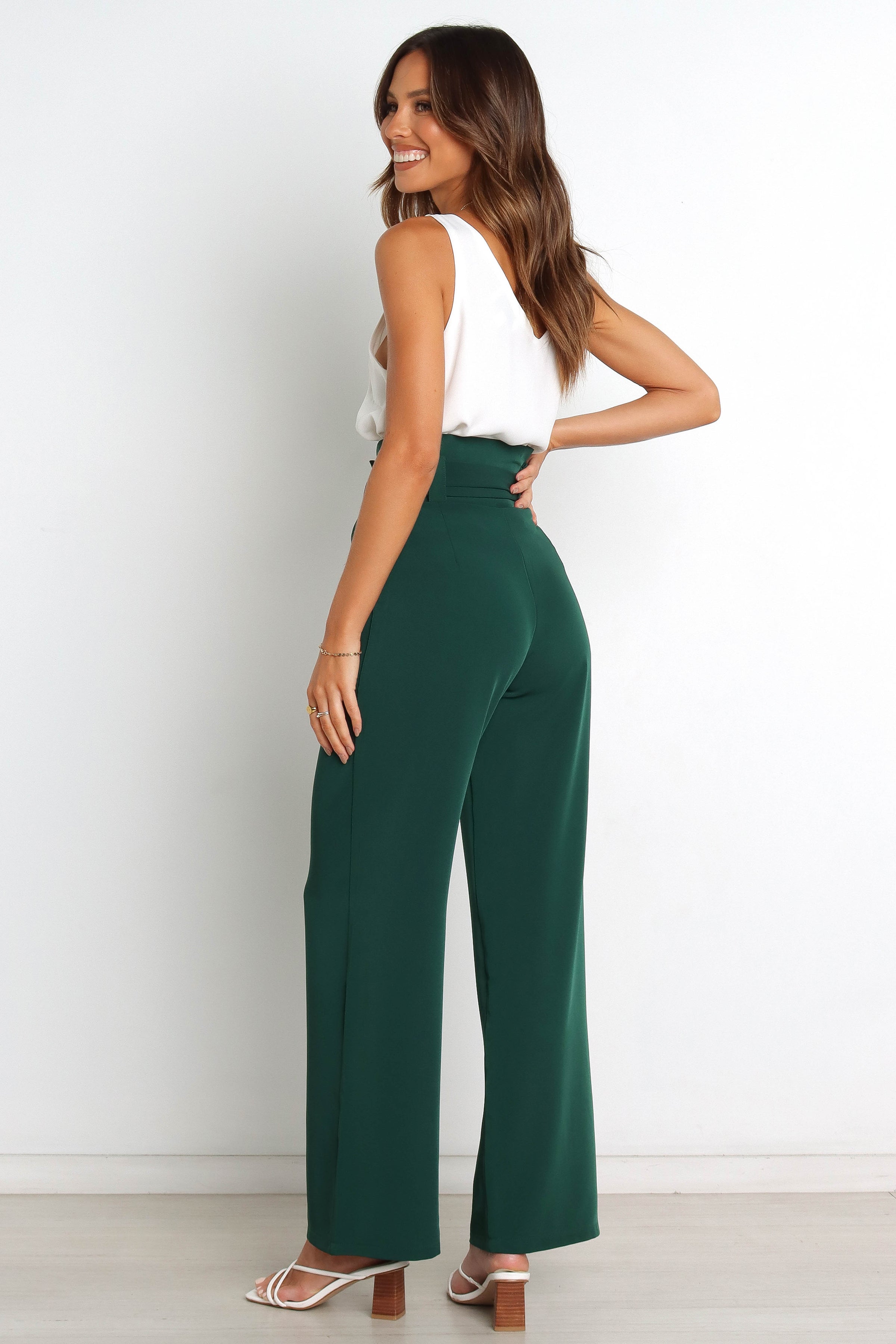 BOTTOMS @Kieran Pants - Emerald Green