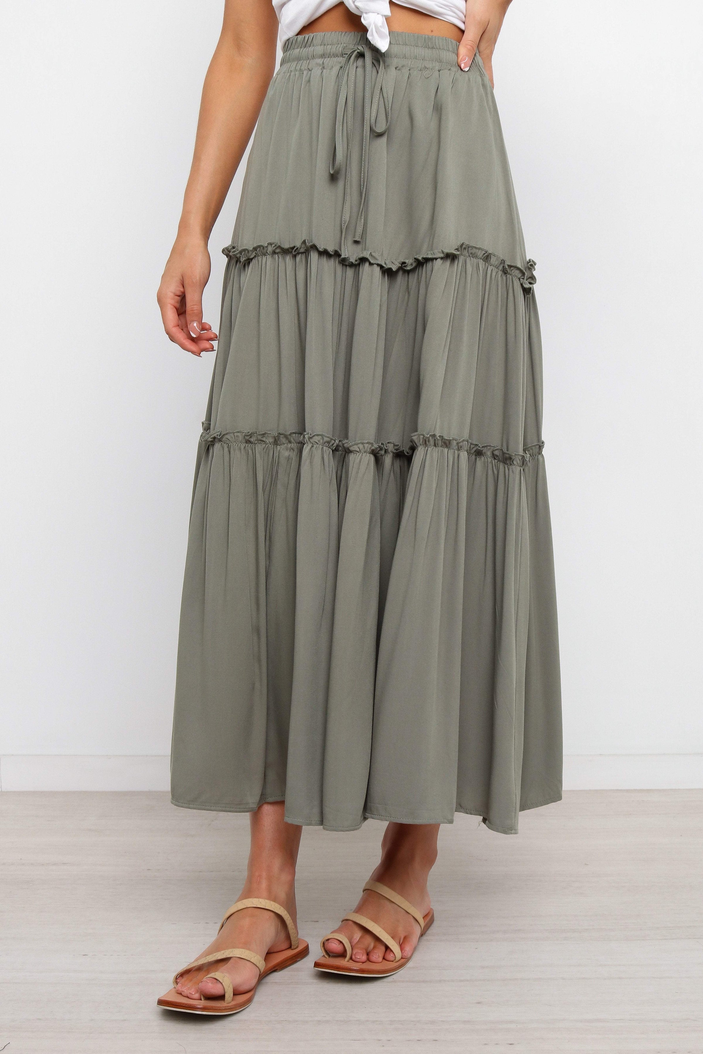 BOTTOMS Marino Skirt - Olive
