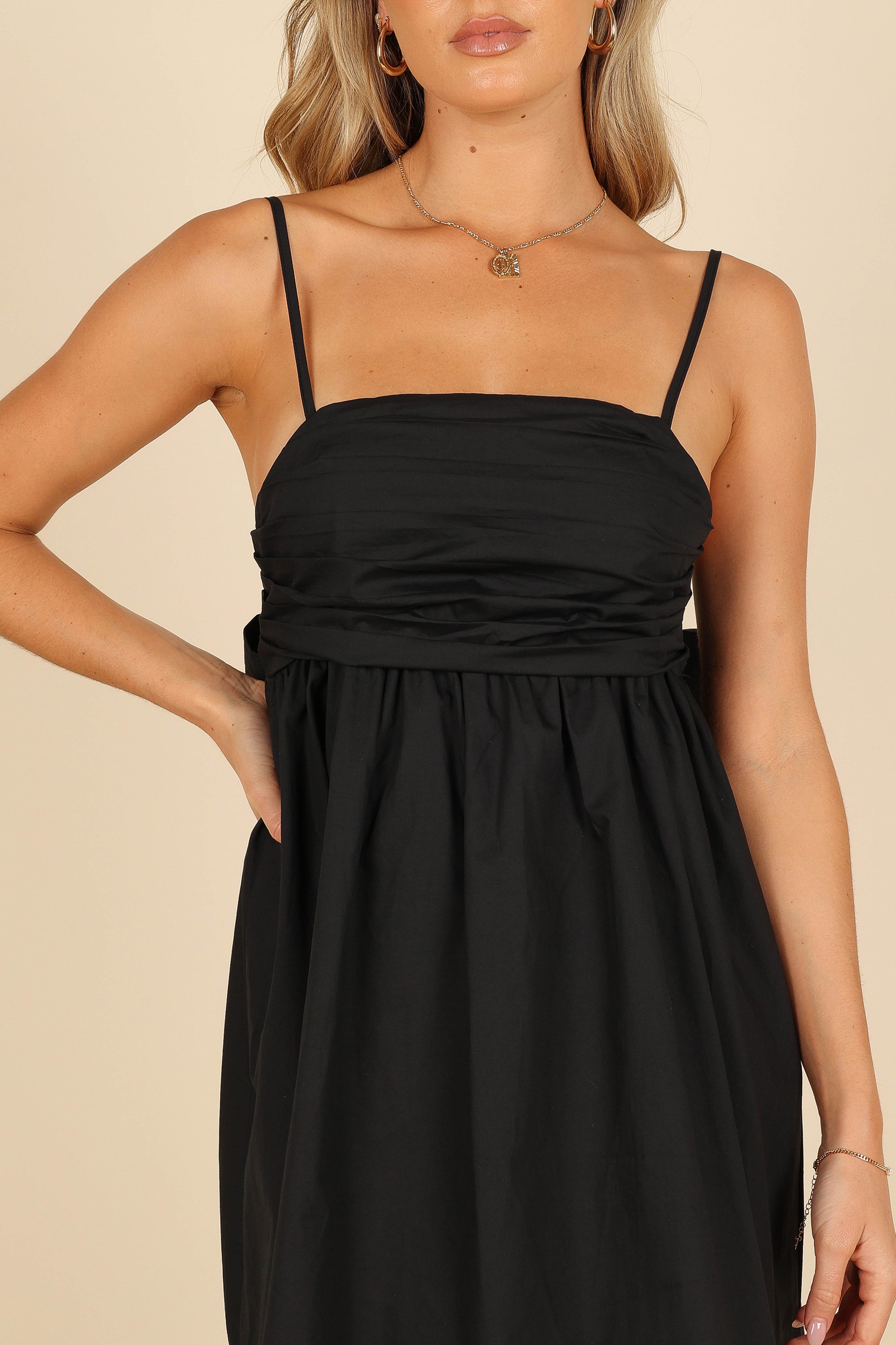 DRESSES @Alice Bow Back Mini Dress - Black (waiting on bulk)