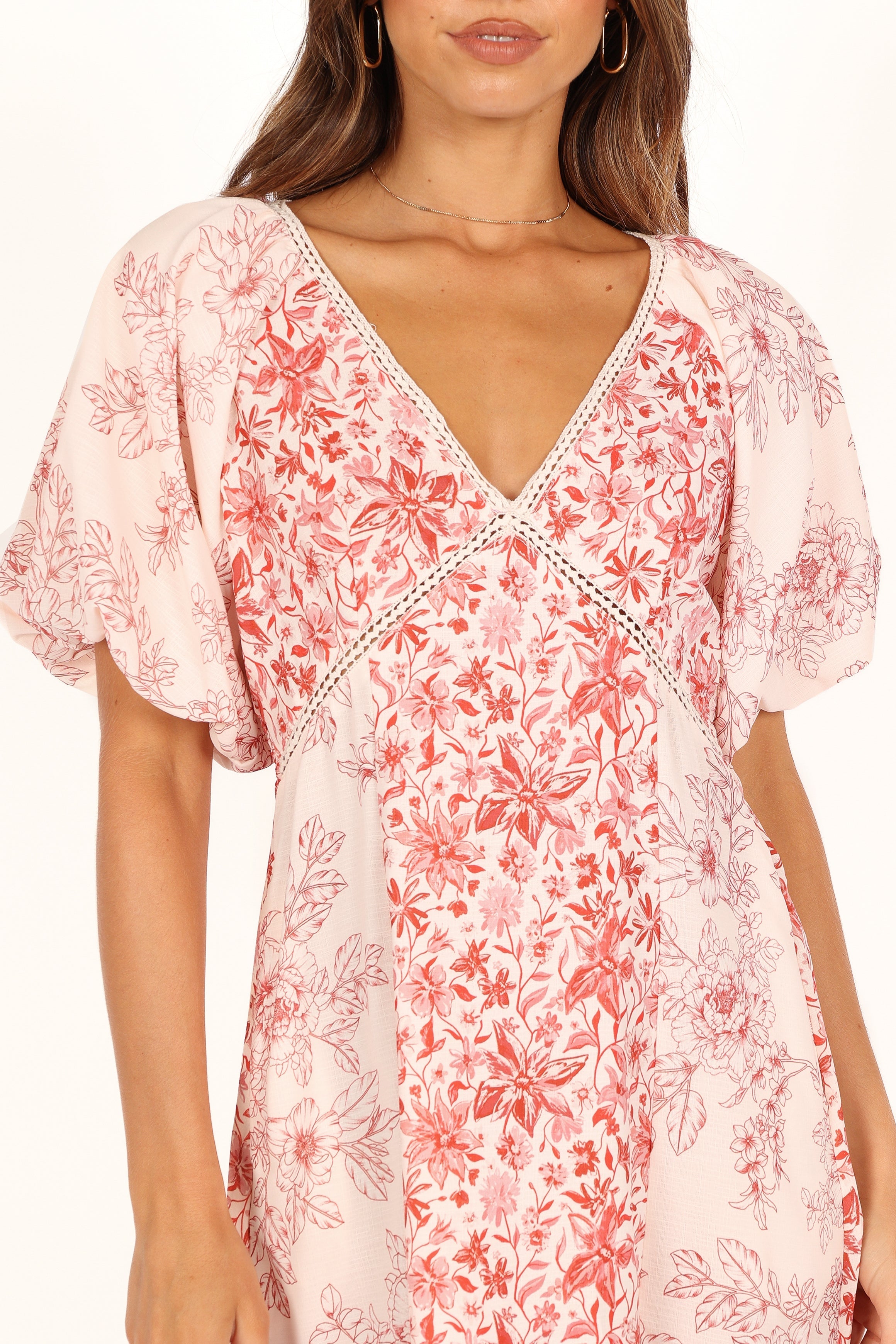 DRESSES @Amy Mini Dress - Red Print