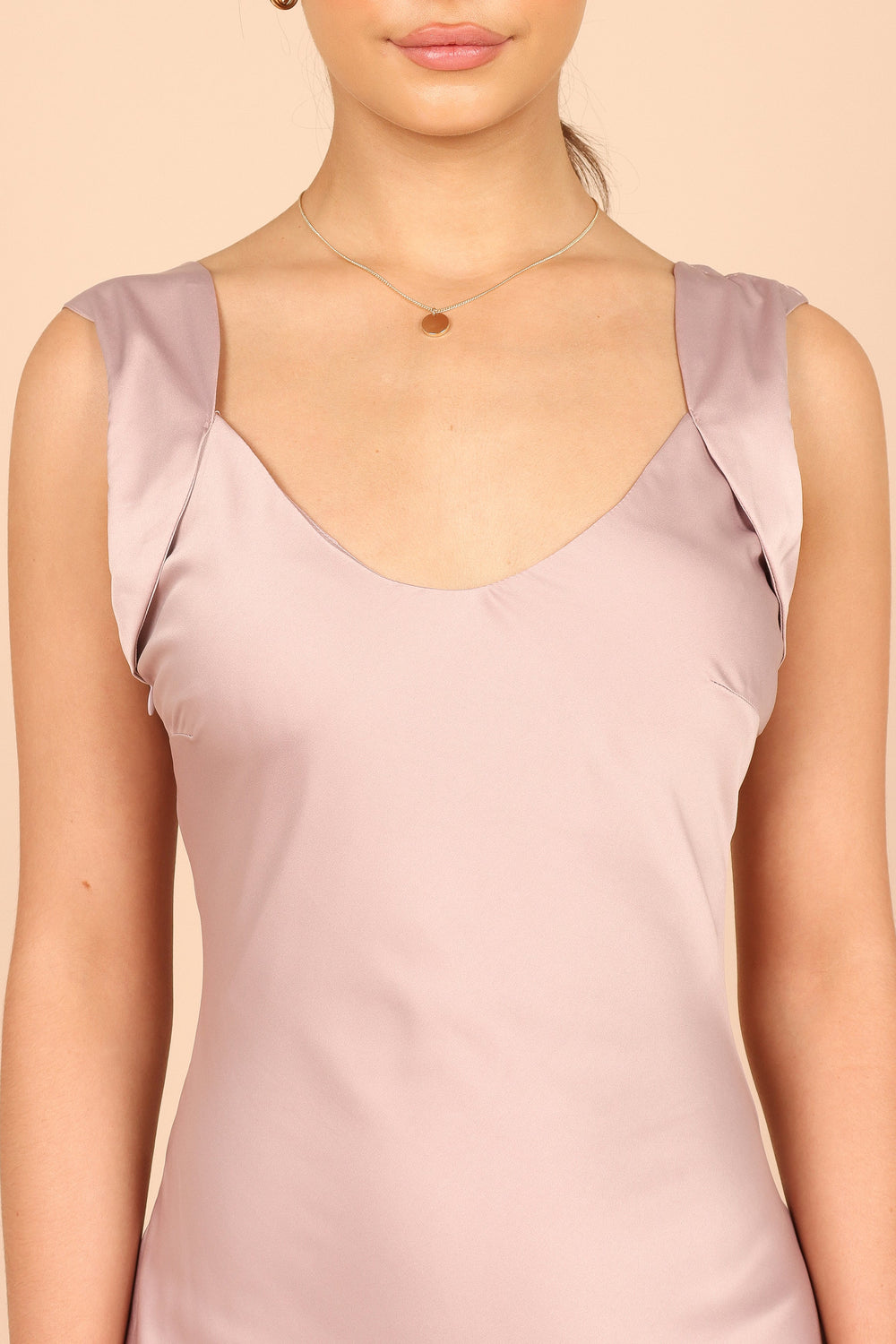 Collective Dress - Carnation Cross Back Maxi Dress - Lilac image 3