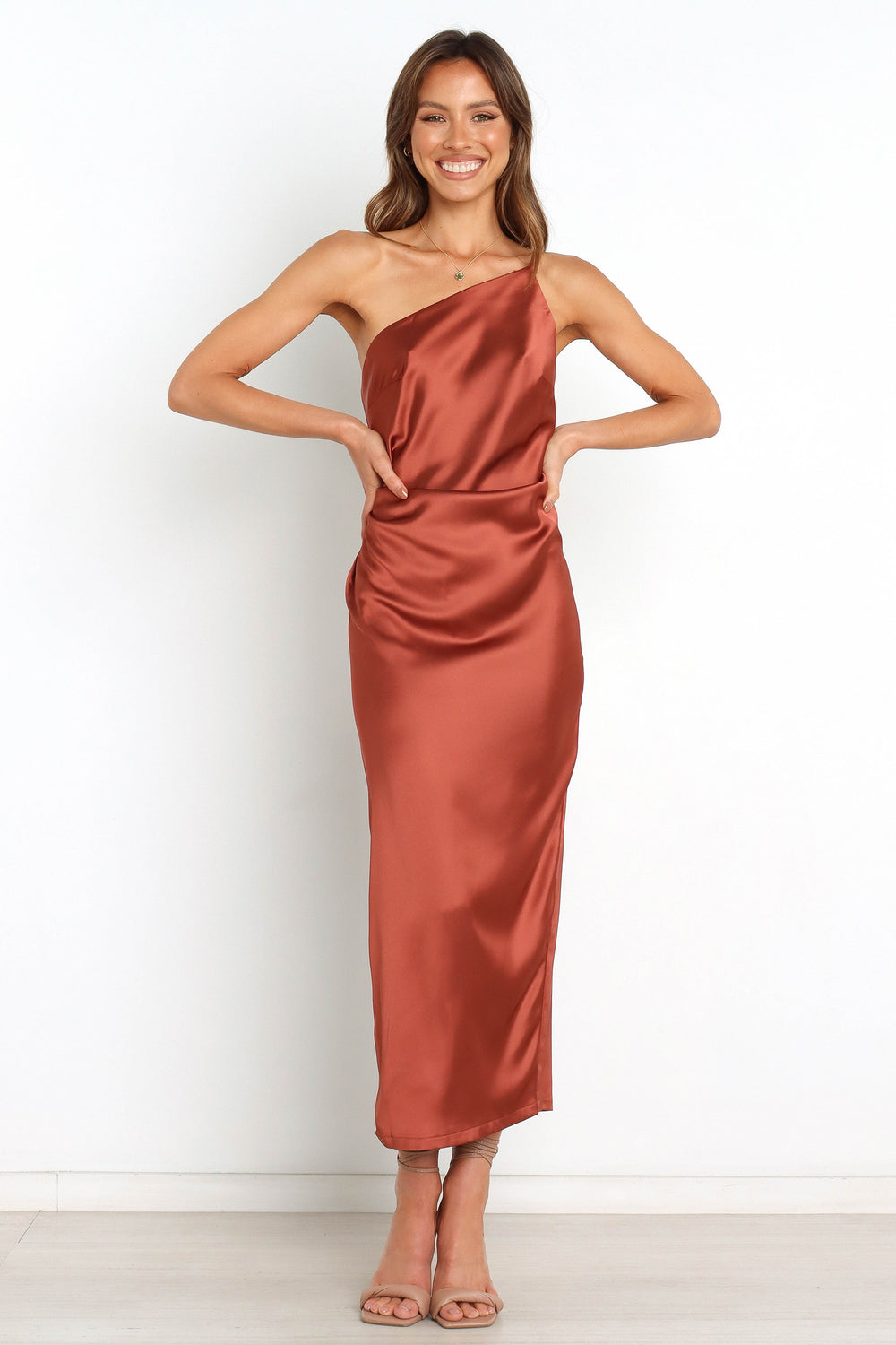 Luella Dress - Rust - View 1 | Shop Formal Dress