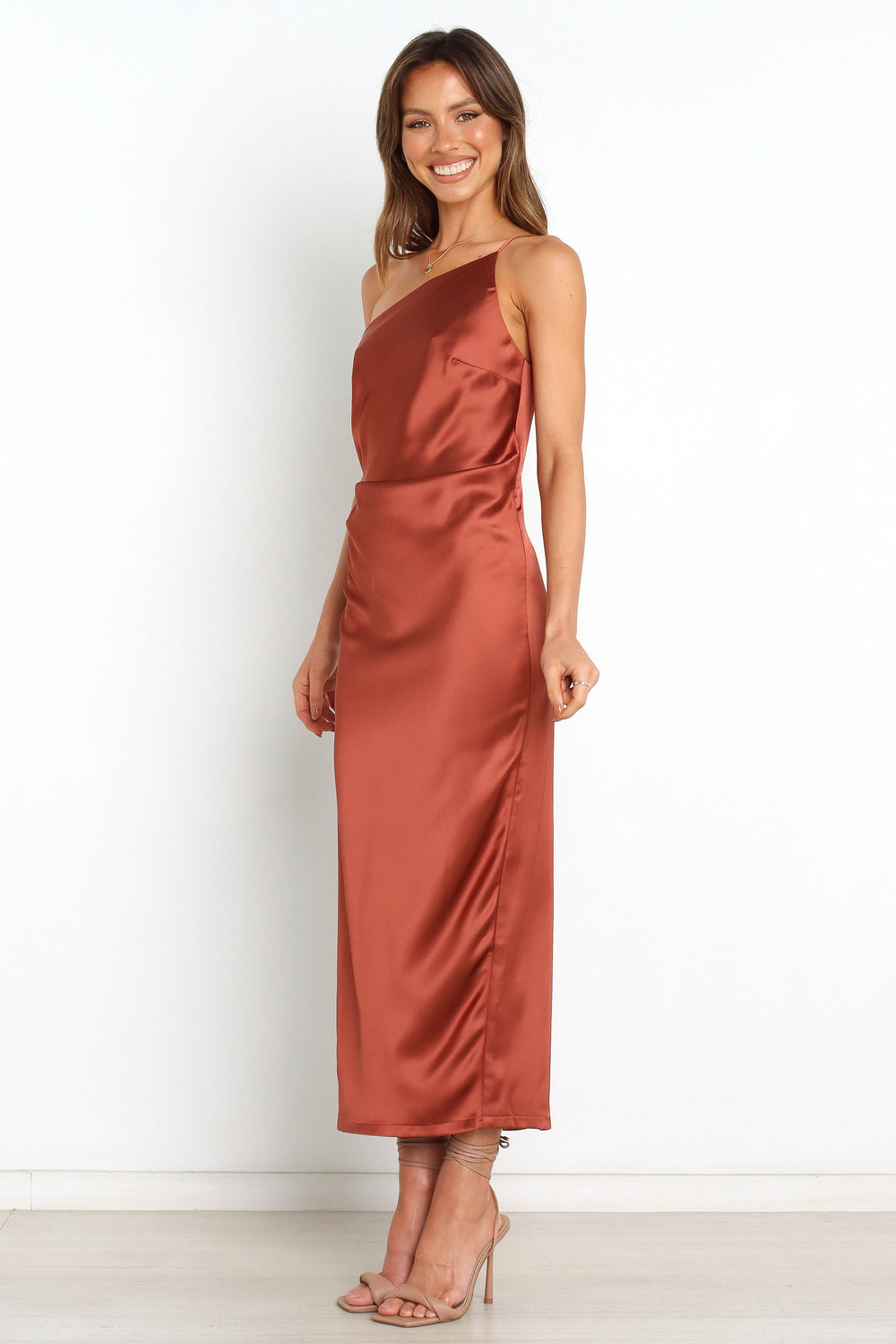Luella Dress - Rust - View 3 | Shop Formal Dress