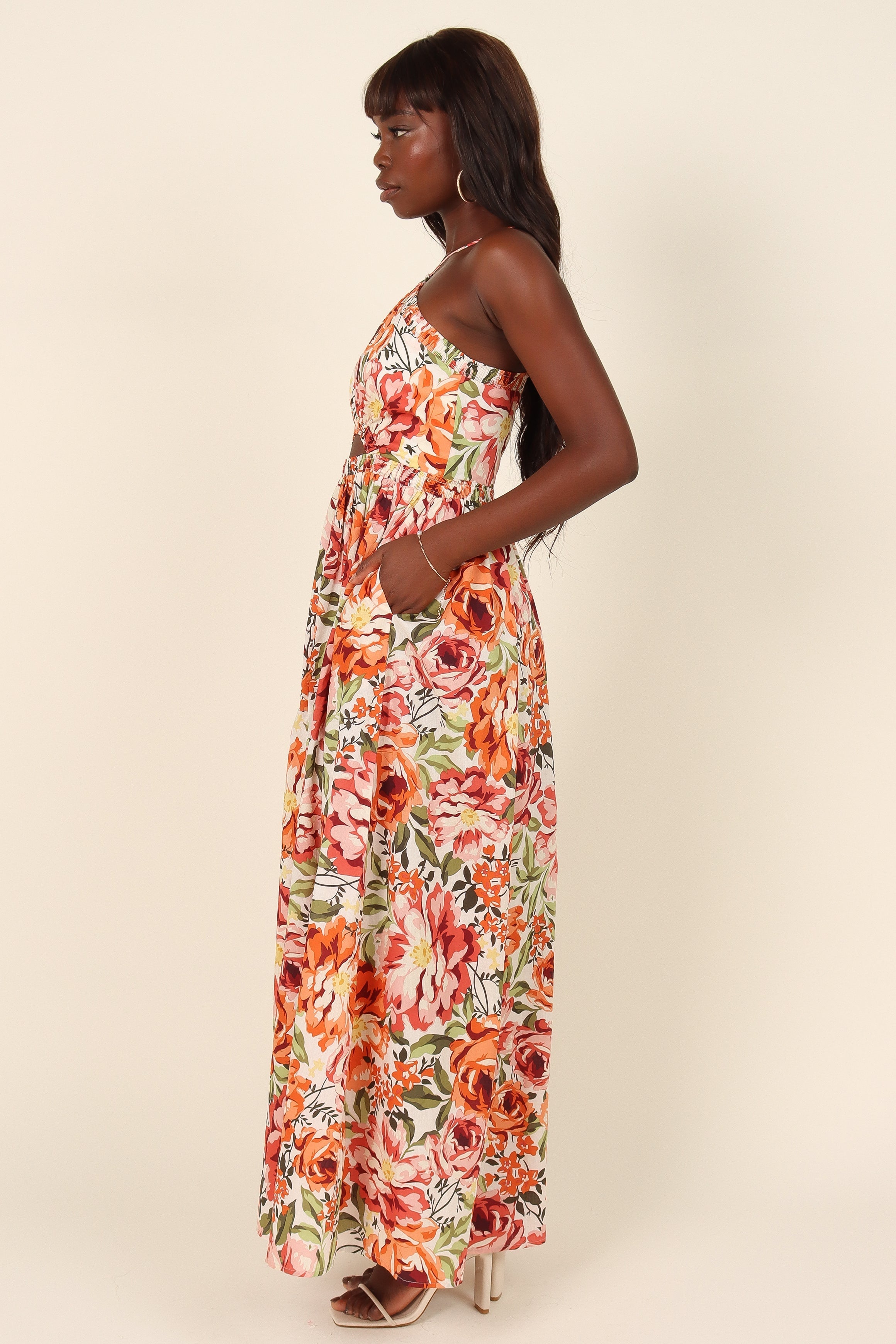 DRESSES Madeira Dress - Orange Floral (waiting on bulk)