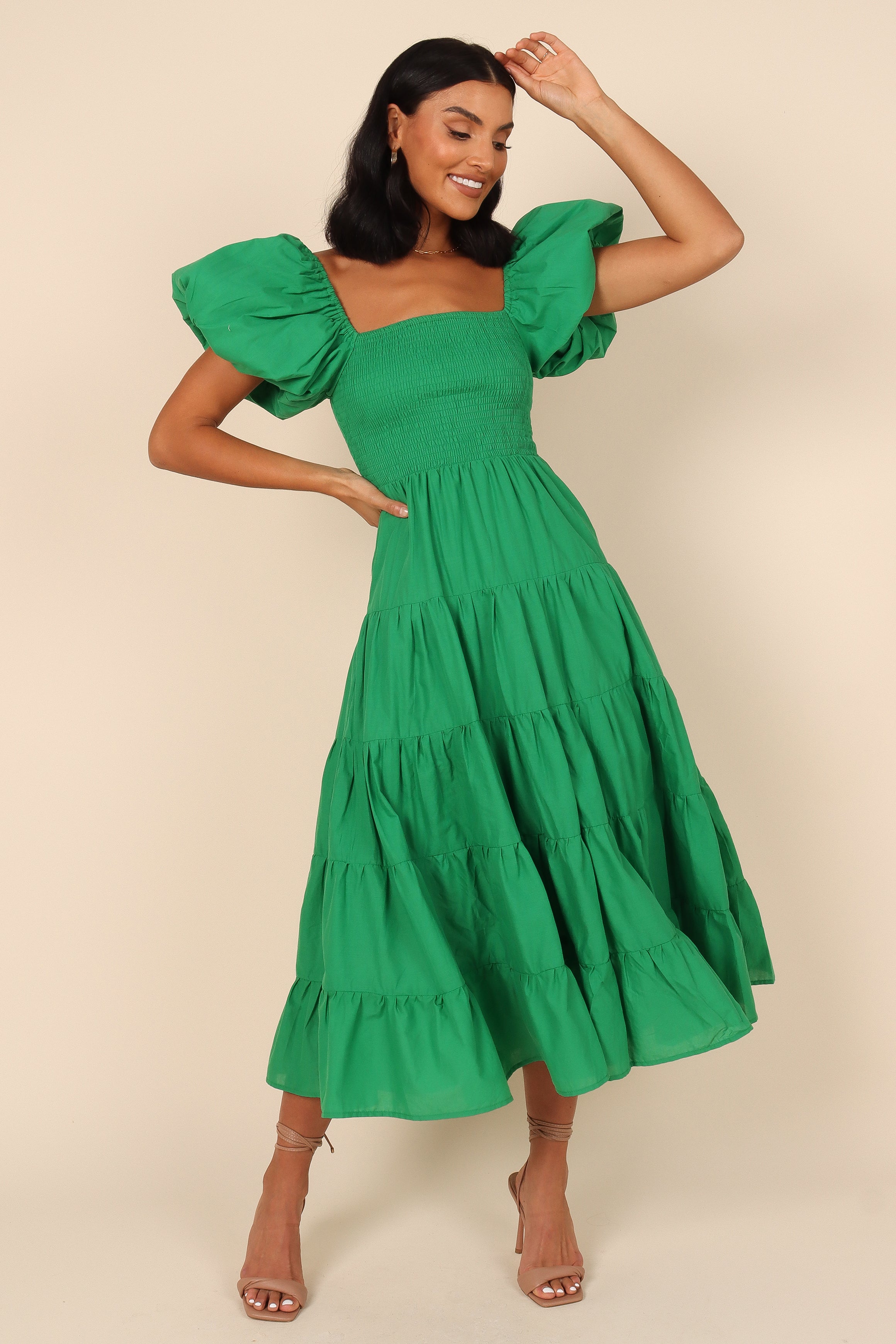 DRESSES Morgan Tiered Dress - Green
