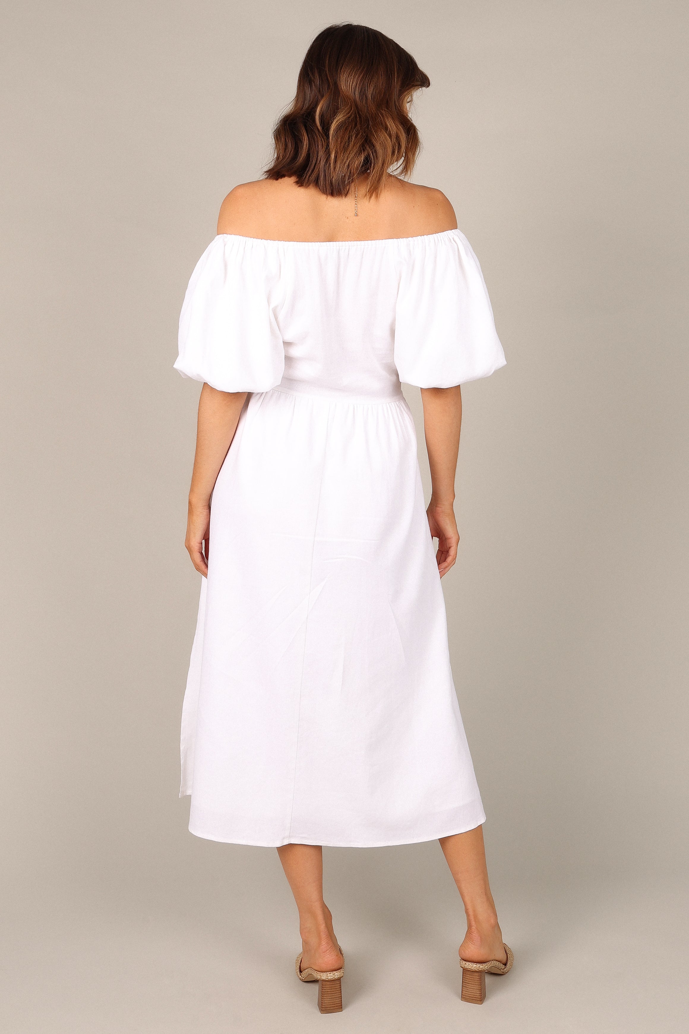DRESSES Percie Off Shoulder Dress - White
