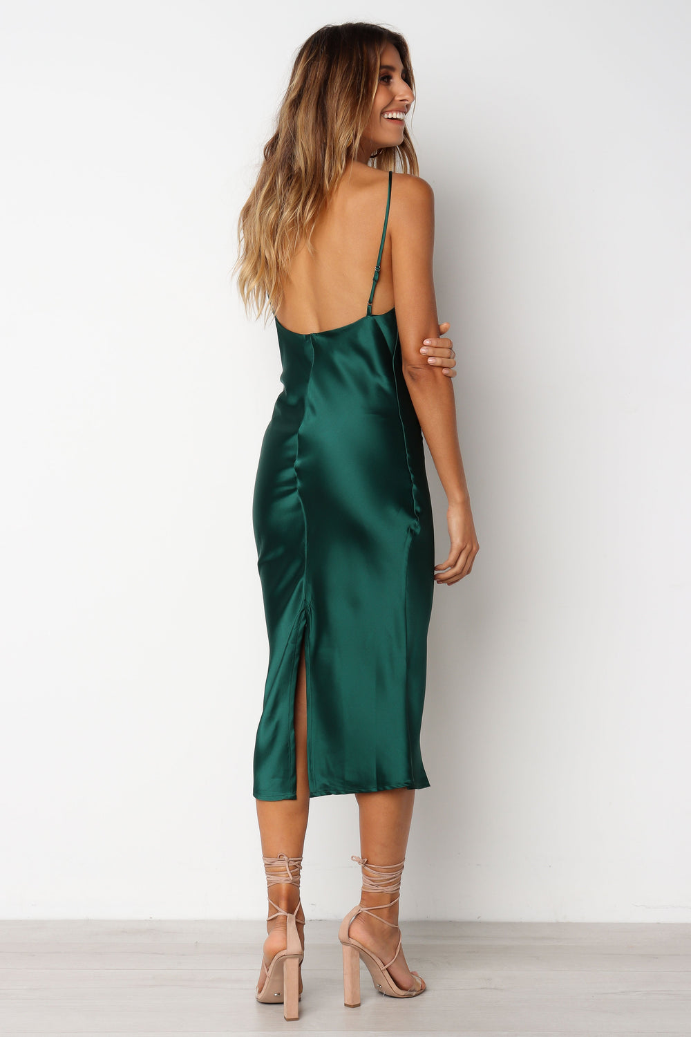 Shop Formal Dress - Persia Dress - Green sixth image