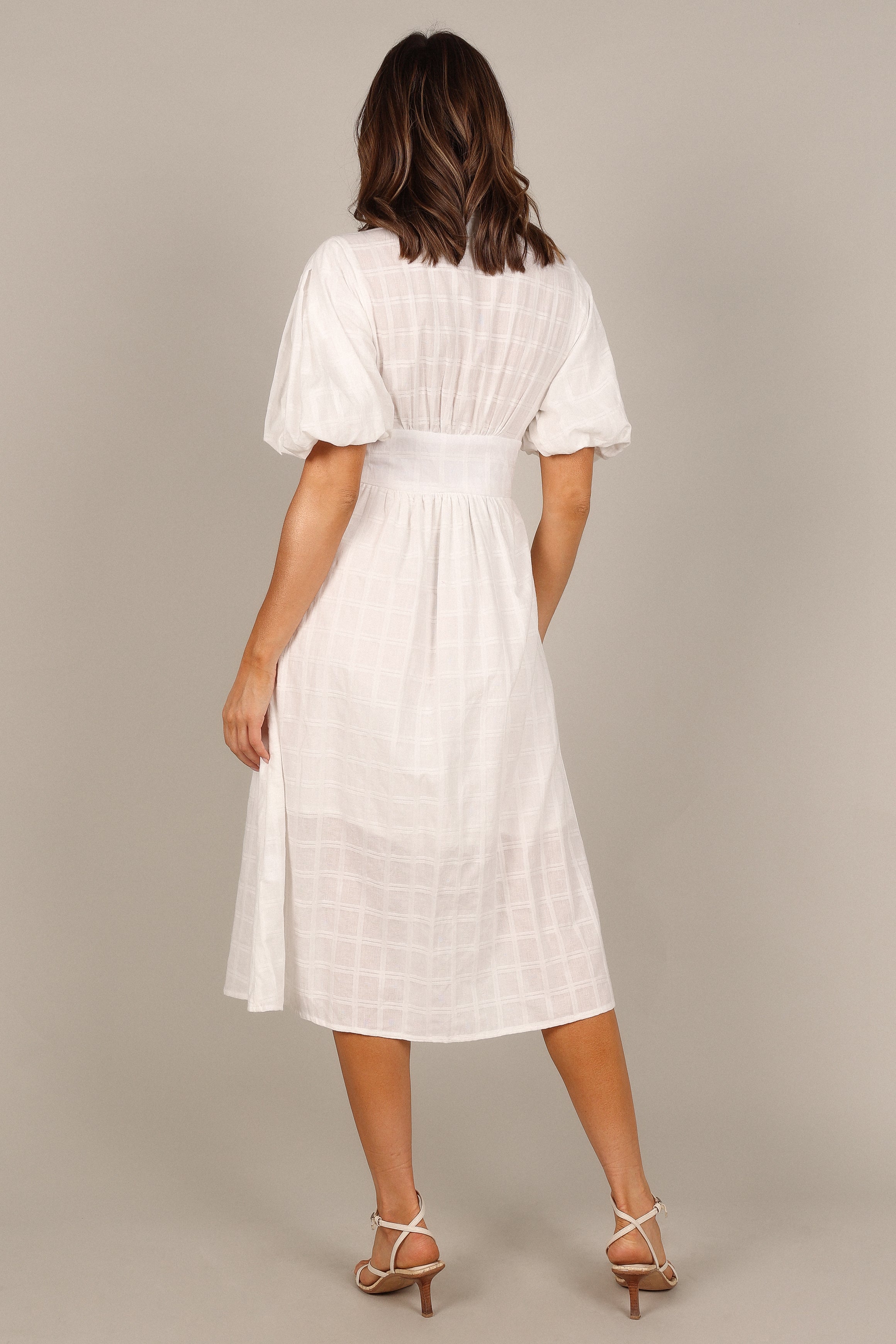 DRESSES @Shelley Midi Dress - White