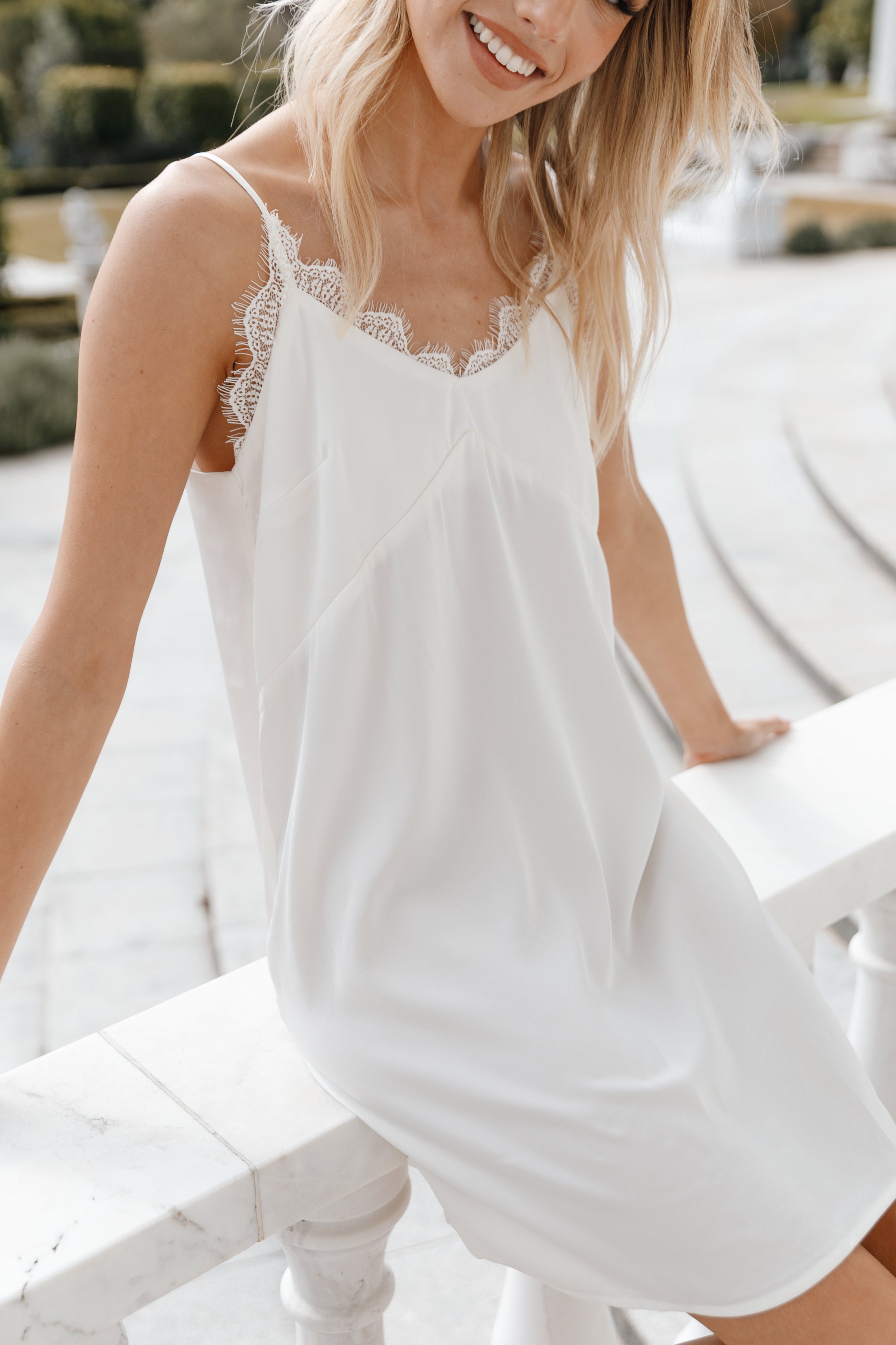 INTIMATES @Daisy Satin Slip - Ivory