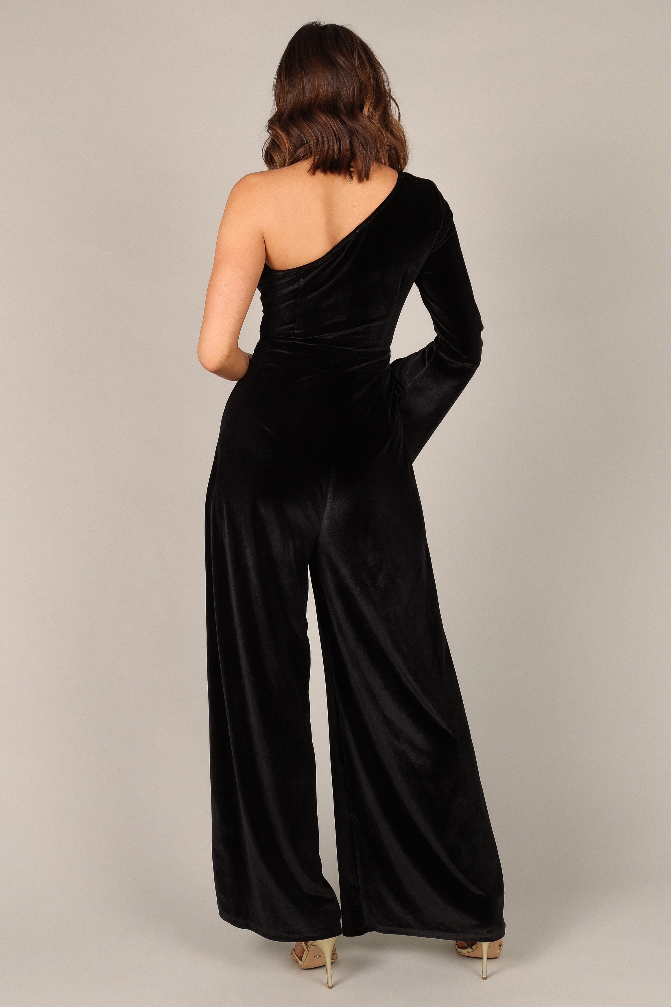 JUMPSUITS @Avery Velvet Jumpsuit - Black