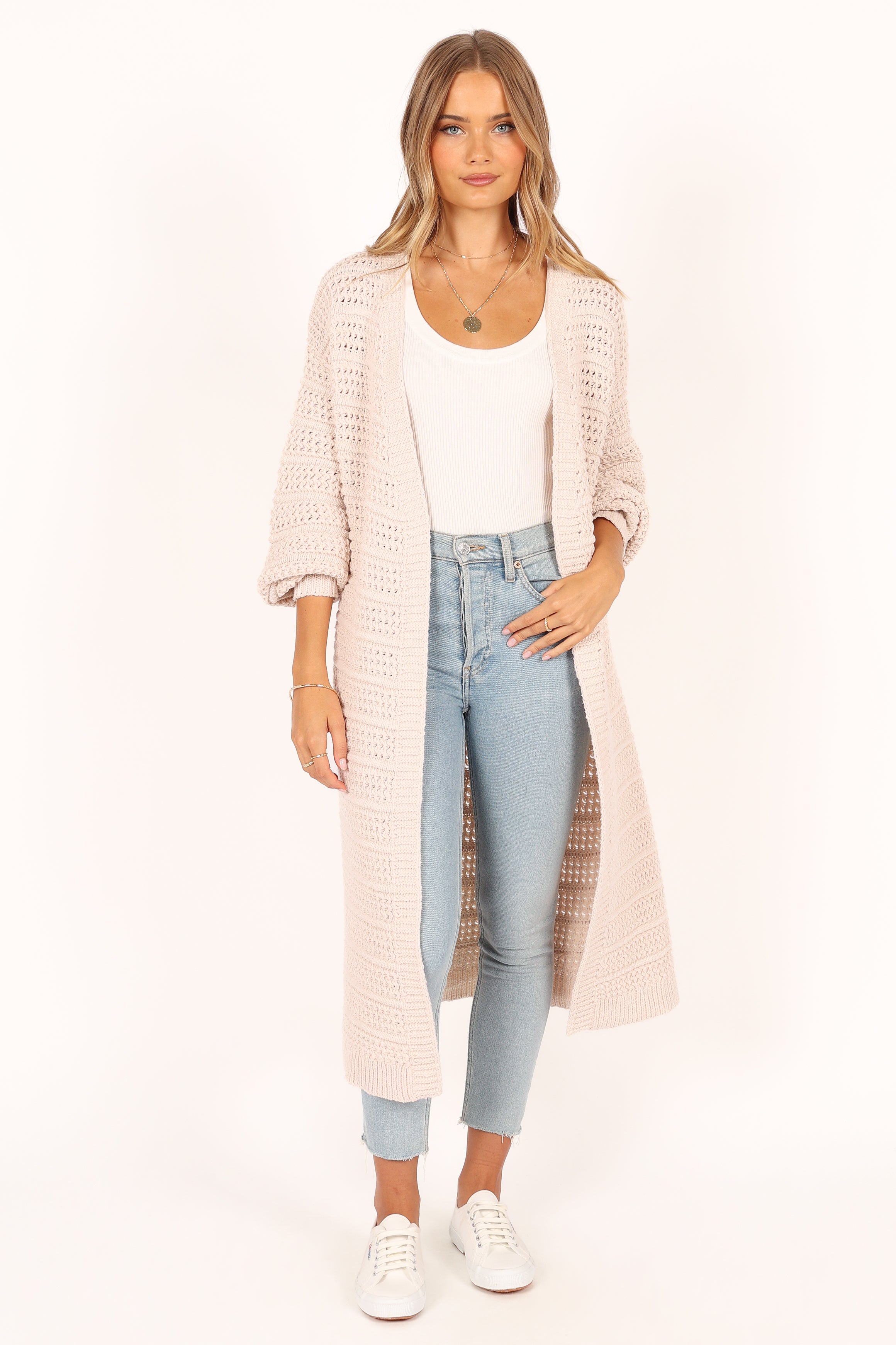 KNITWEAR @Chloelle Cardigan - Beige (waiting on bulk)