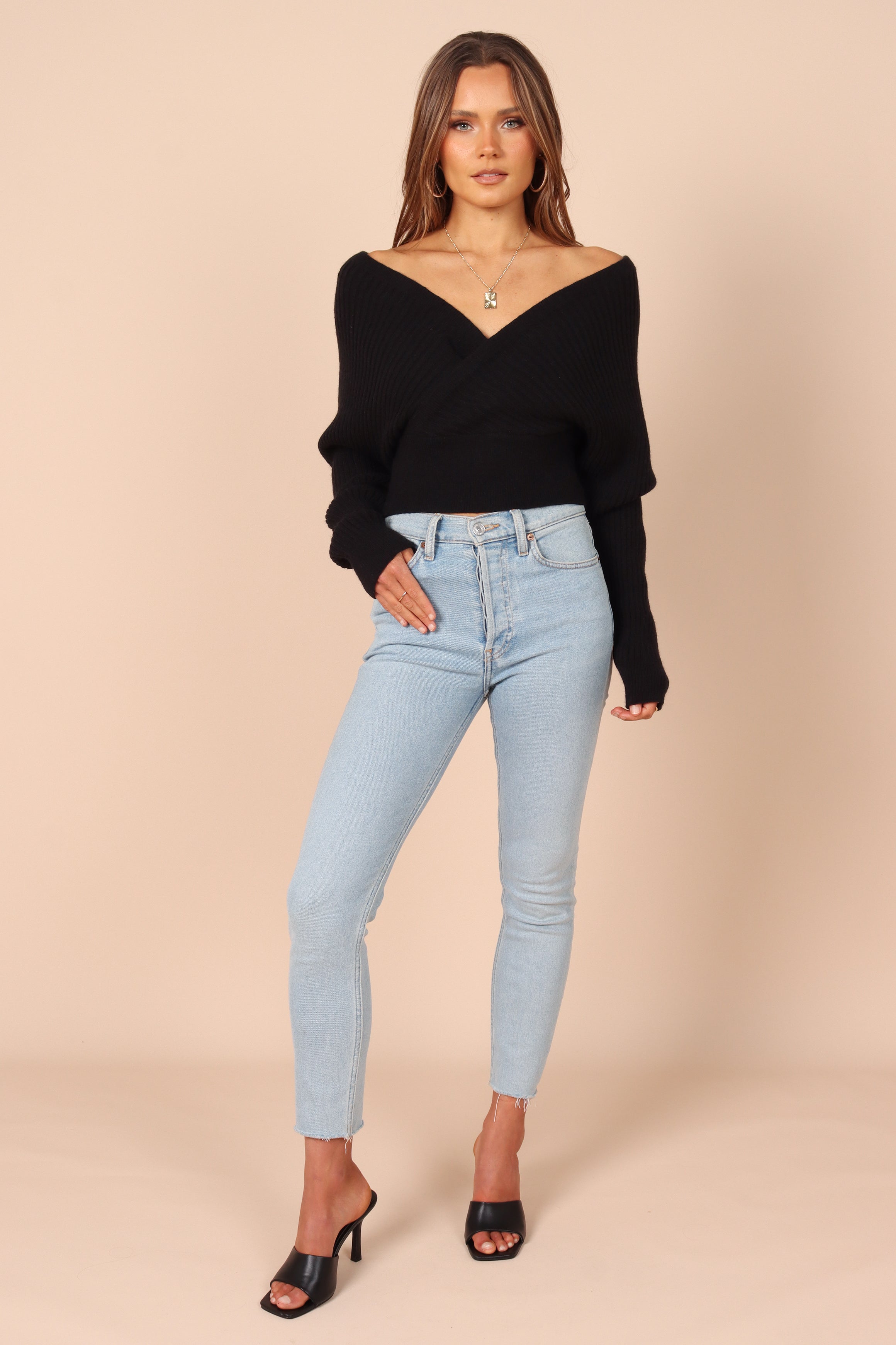 KNITWEAR Hilary Knit Sweater - Black - needs more images