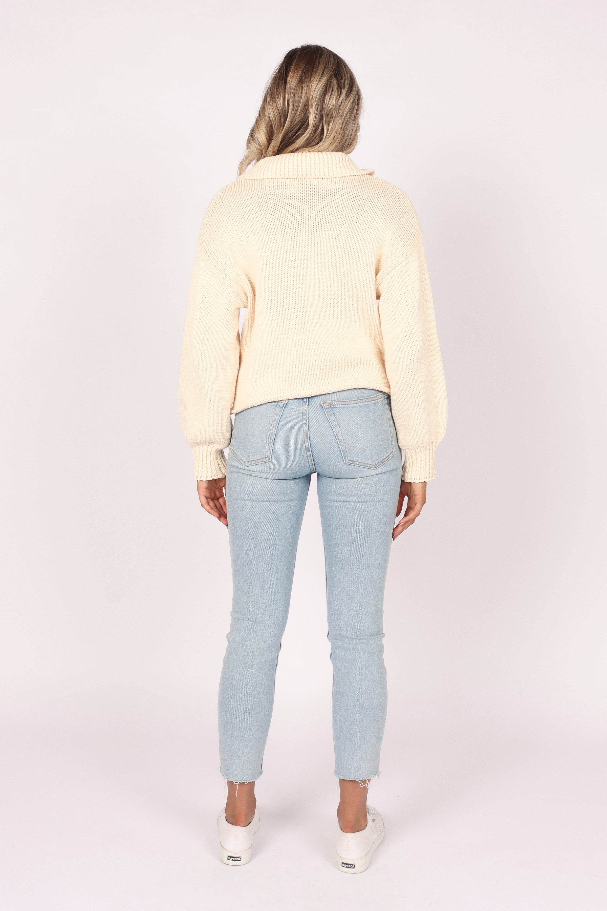 KNITWEAR Julia Knit Sweater - Cream