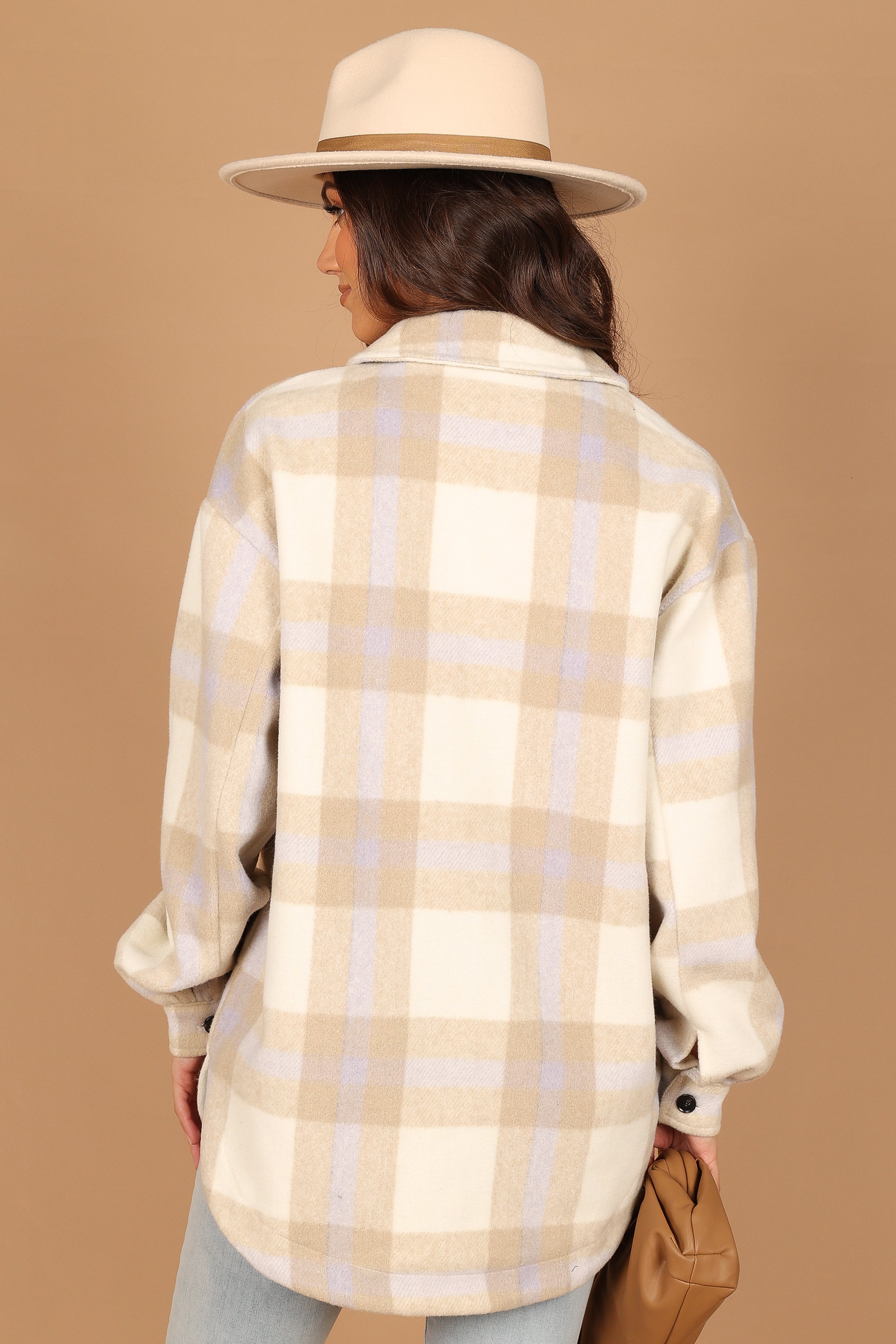 Outerwear @Alex Double-Breasted Pocket Shacket - Cream Check