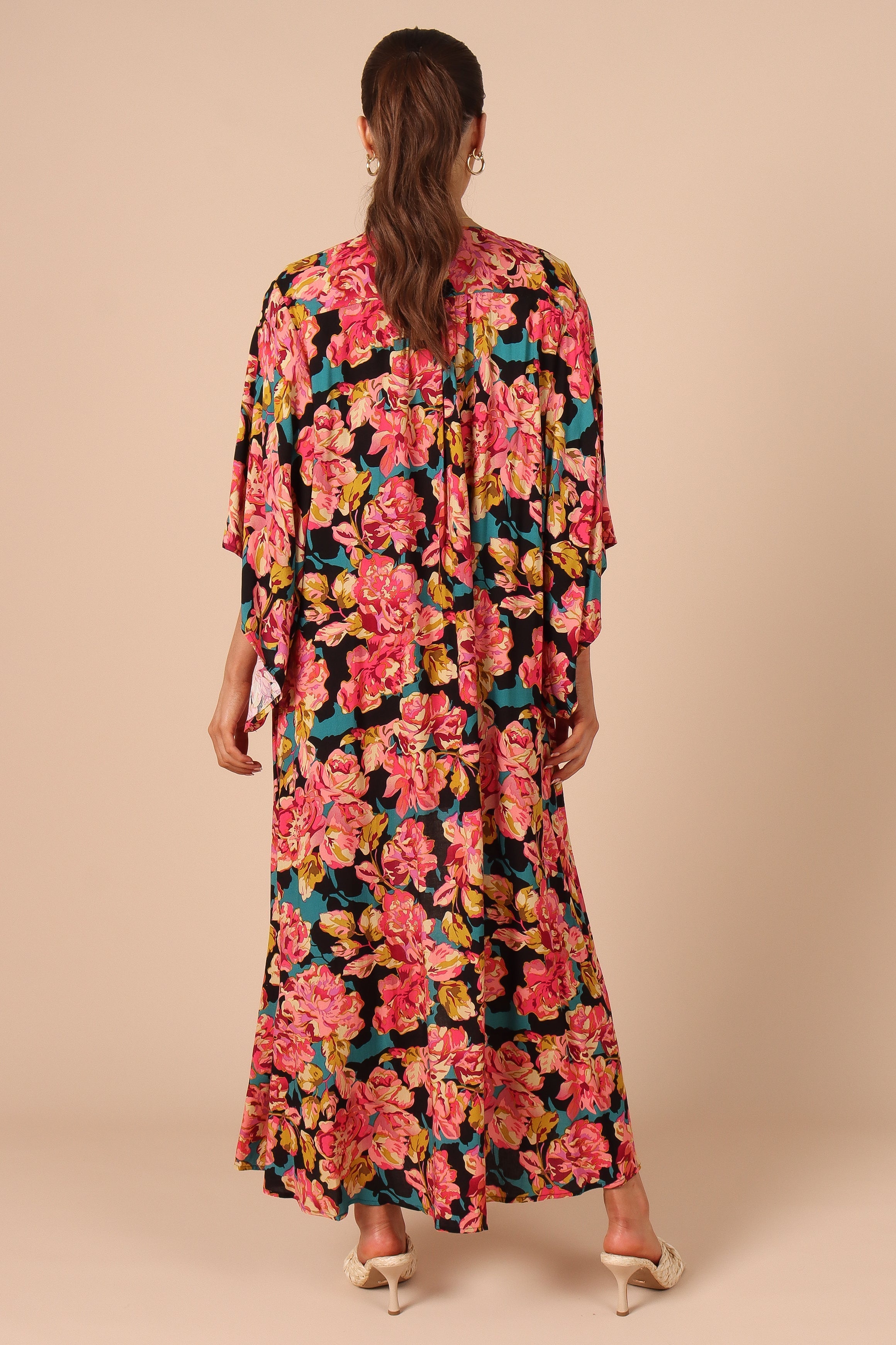 OUTERWEAR Mishka Kimono - Teal Floral