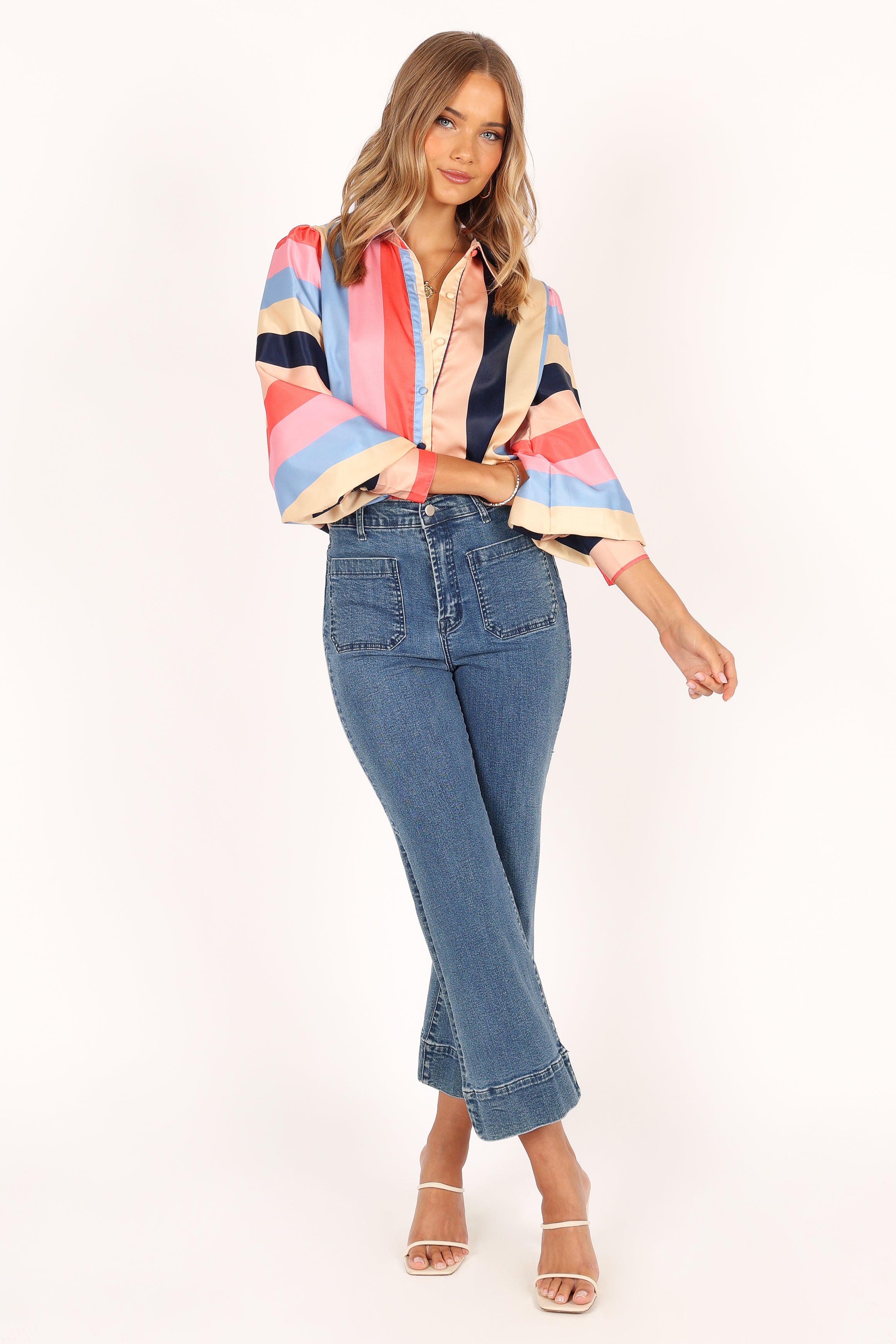 TOPS @Kimmy Shirt - Multi Stripe (waiting on bulk)