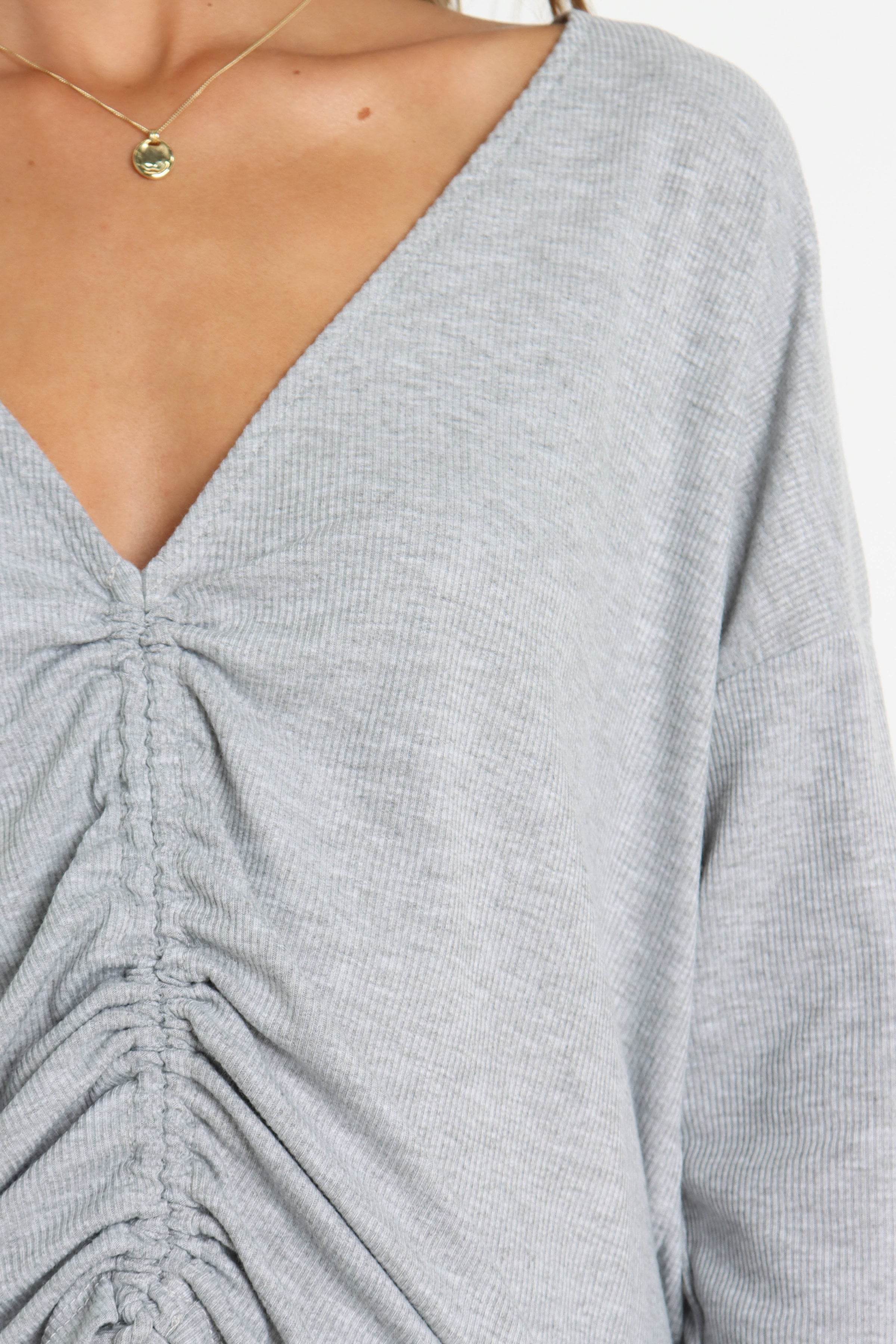 TOPS @Peachy Top - Grey