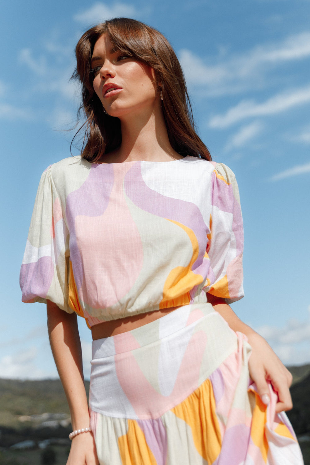 Collective Tops - Winifred Top - Pink Multi third image