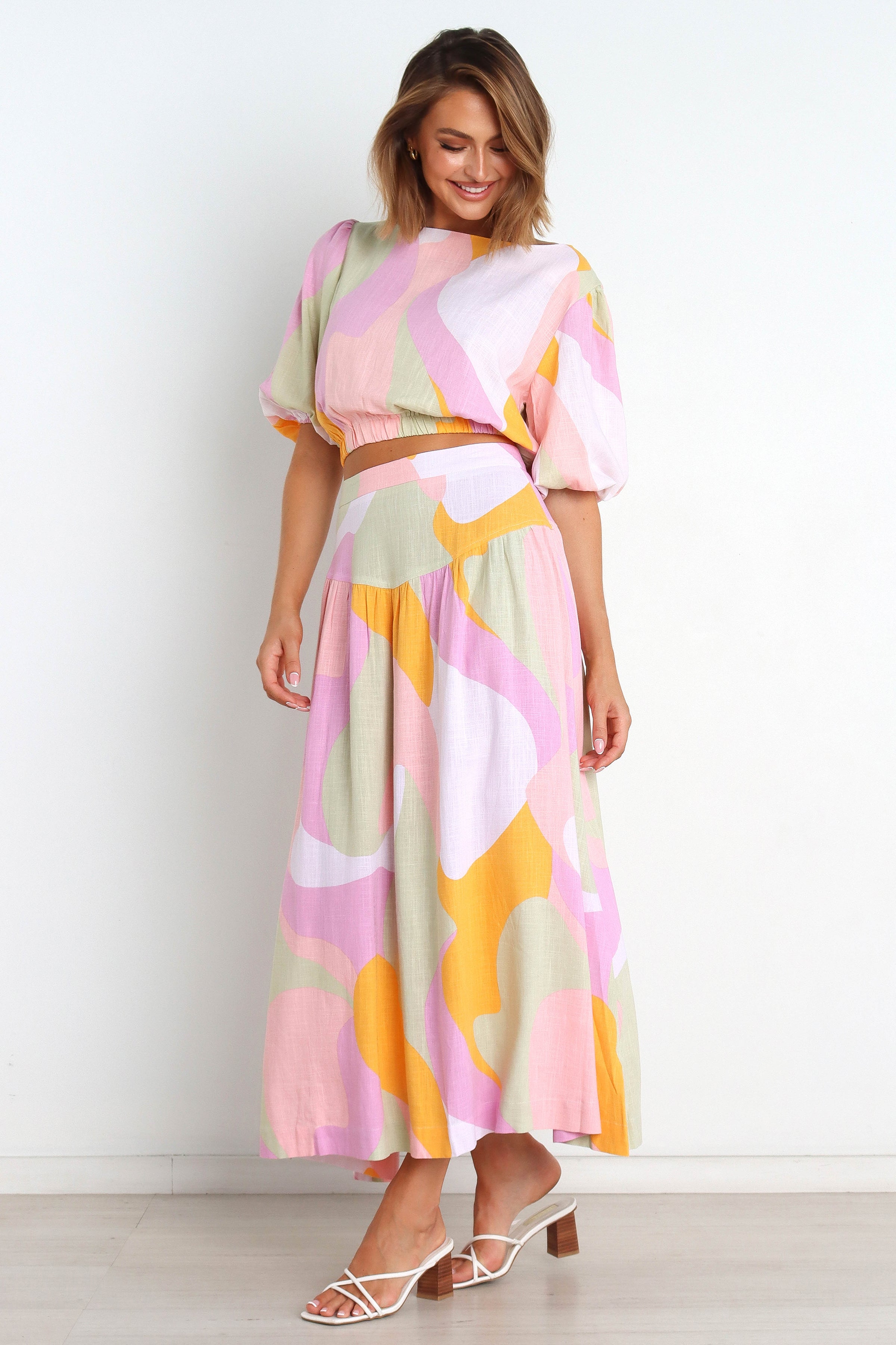 TOPS @Winifred Top - Pink Multi (waiting on bulk)