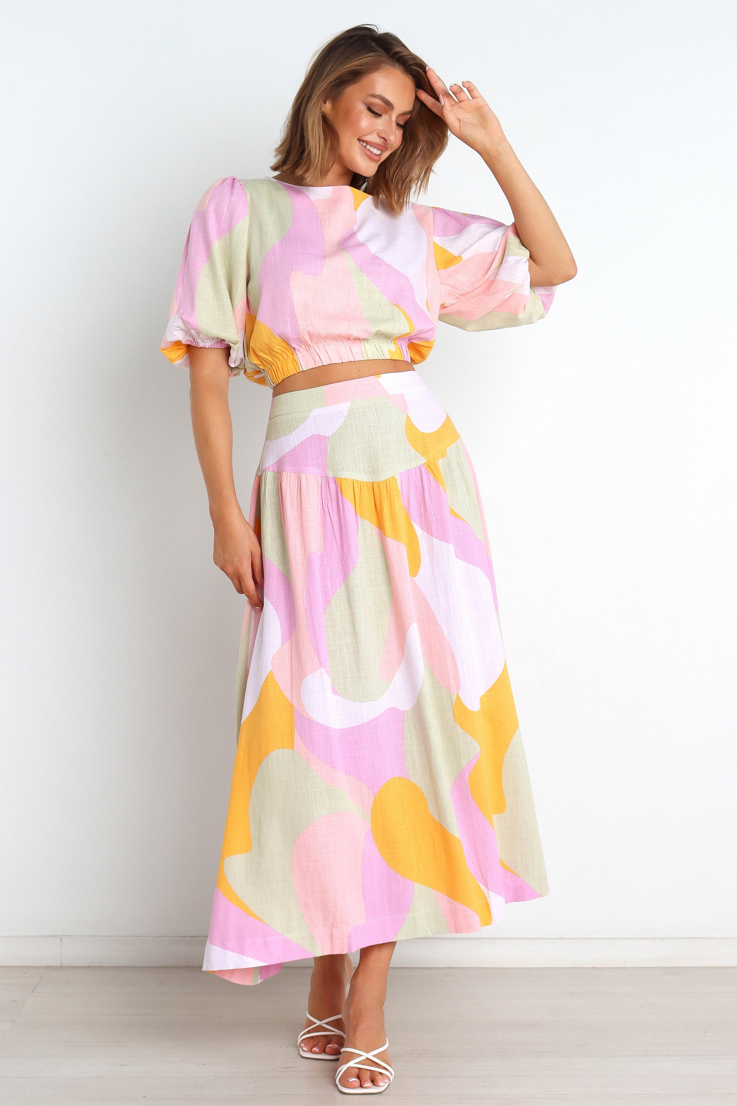 TOPS @Winifred Top - Pink Multi (waiting on bulk)