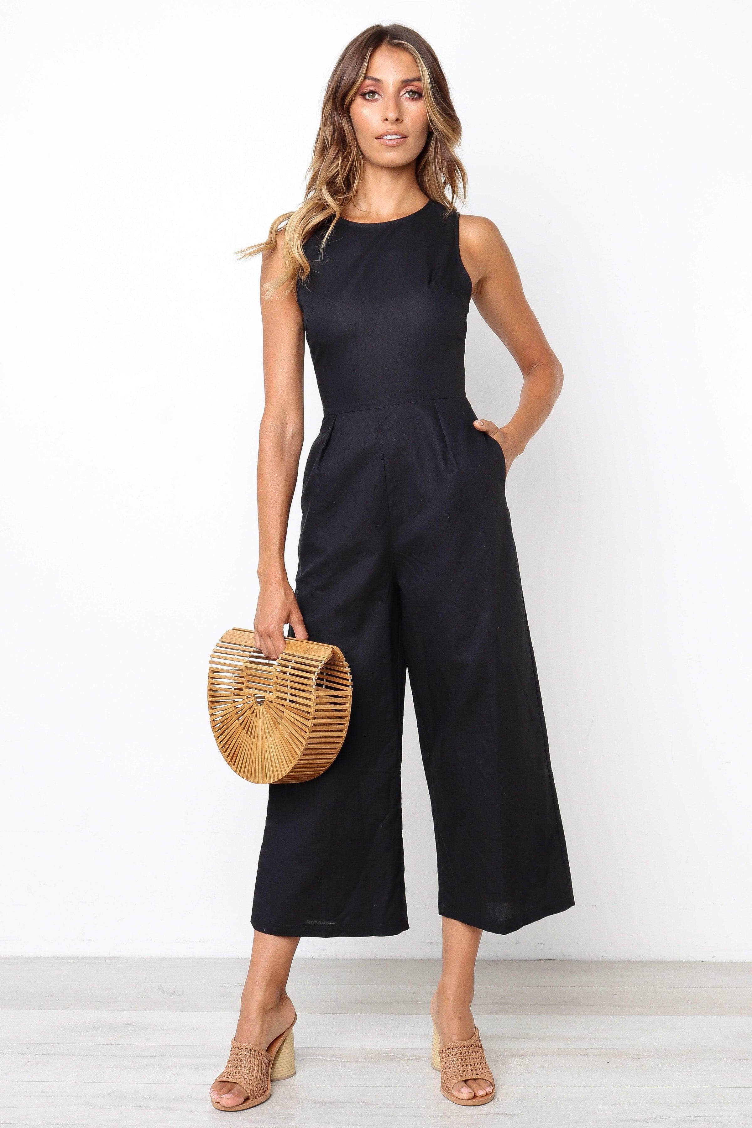 PLAYSUITS Ester Jumpsuit - Black