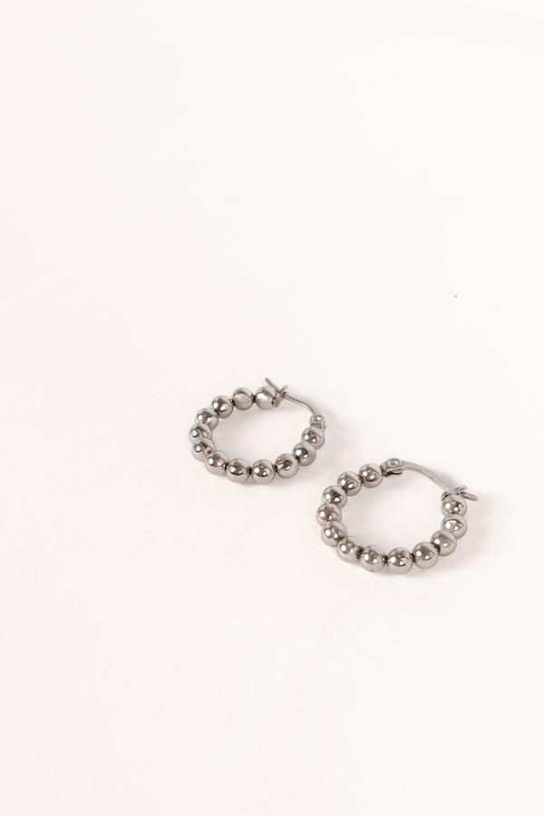 Chloe Hoop Earrings - Silver