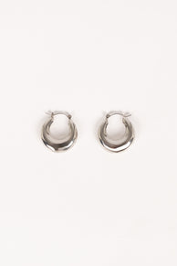 James Hoop Earrings - Silver
