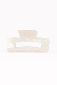 Jennifer Hair Clip - White/Silver