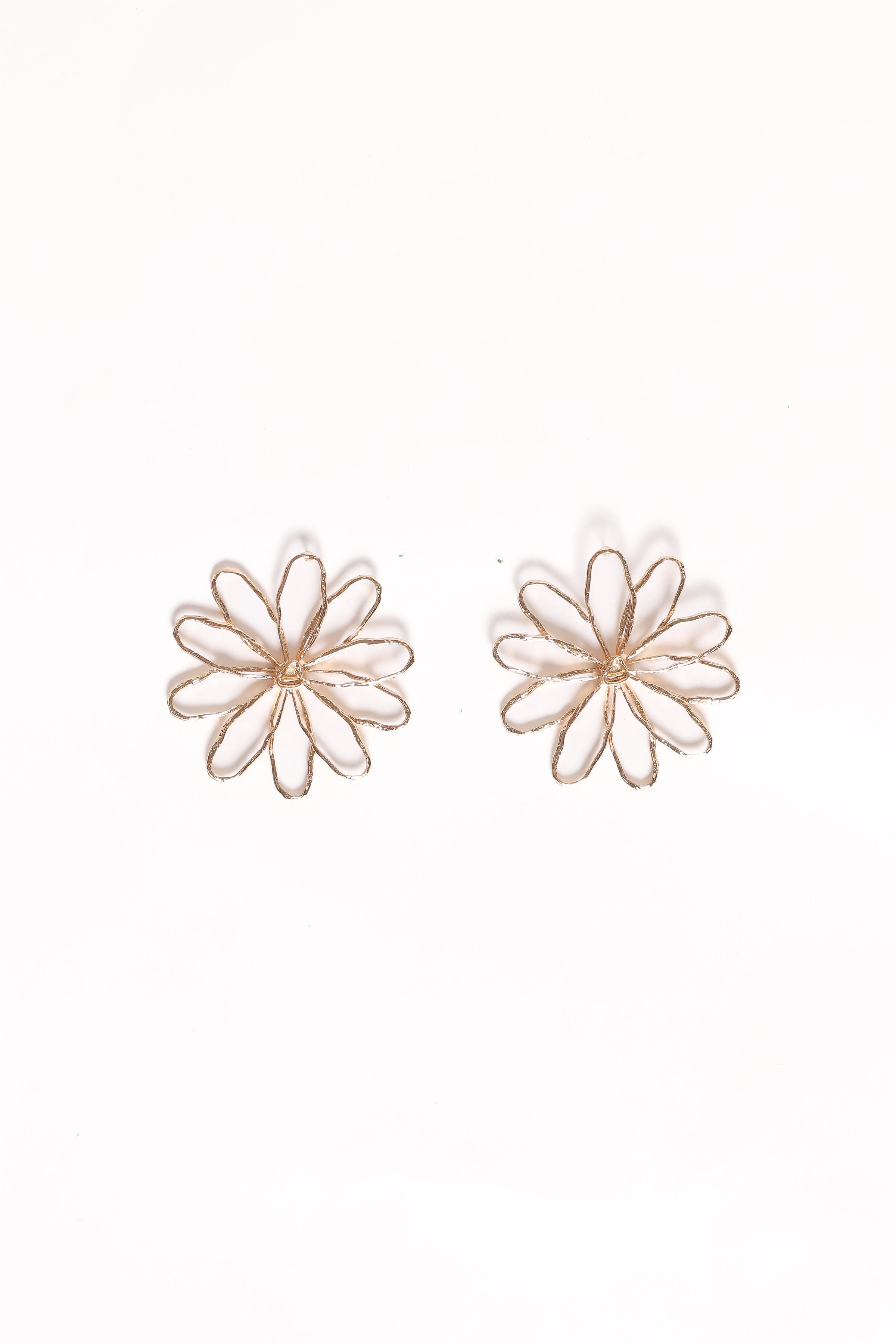 Indi Flower Earrings - Gold