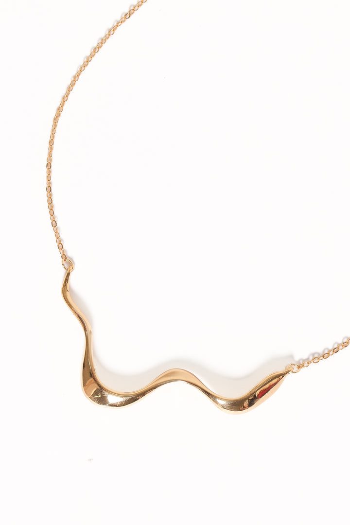 Collective Dress - Kelly Necklace - Gold third image