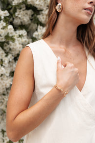 Lenora Cuff Bracelet - Gold