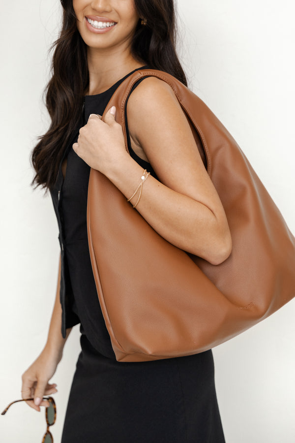 Monaco Shoulder Bag - Tan