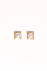 Kimmy Pearl Earrings - Gold